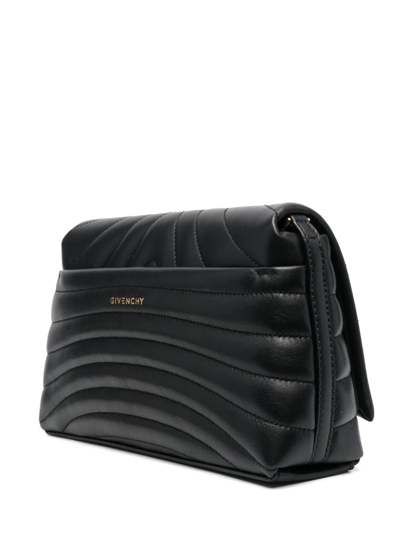 quilted logo-plaque shoulder bag