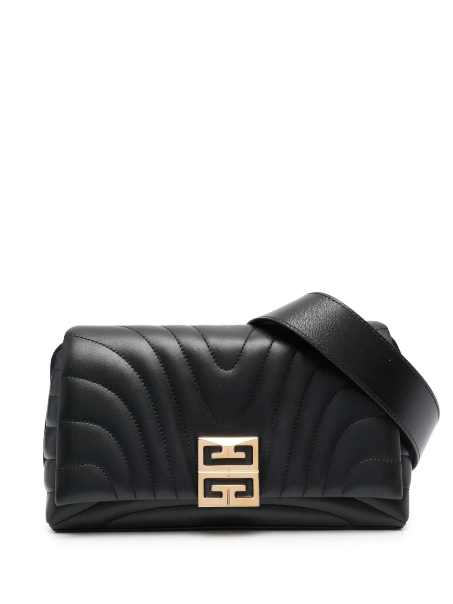 quilted logo-plaque shoulder bag