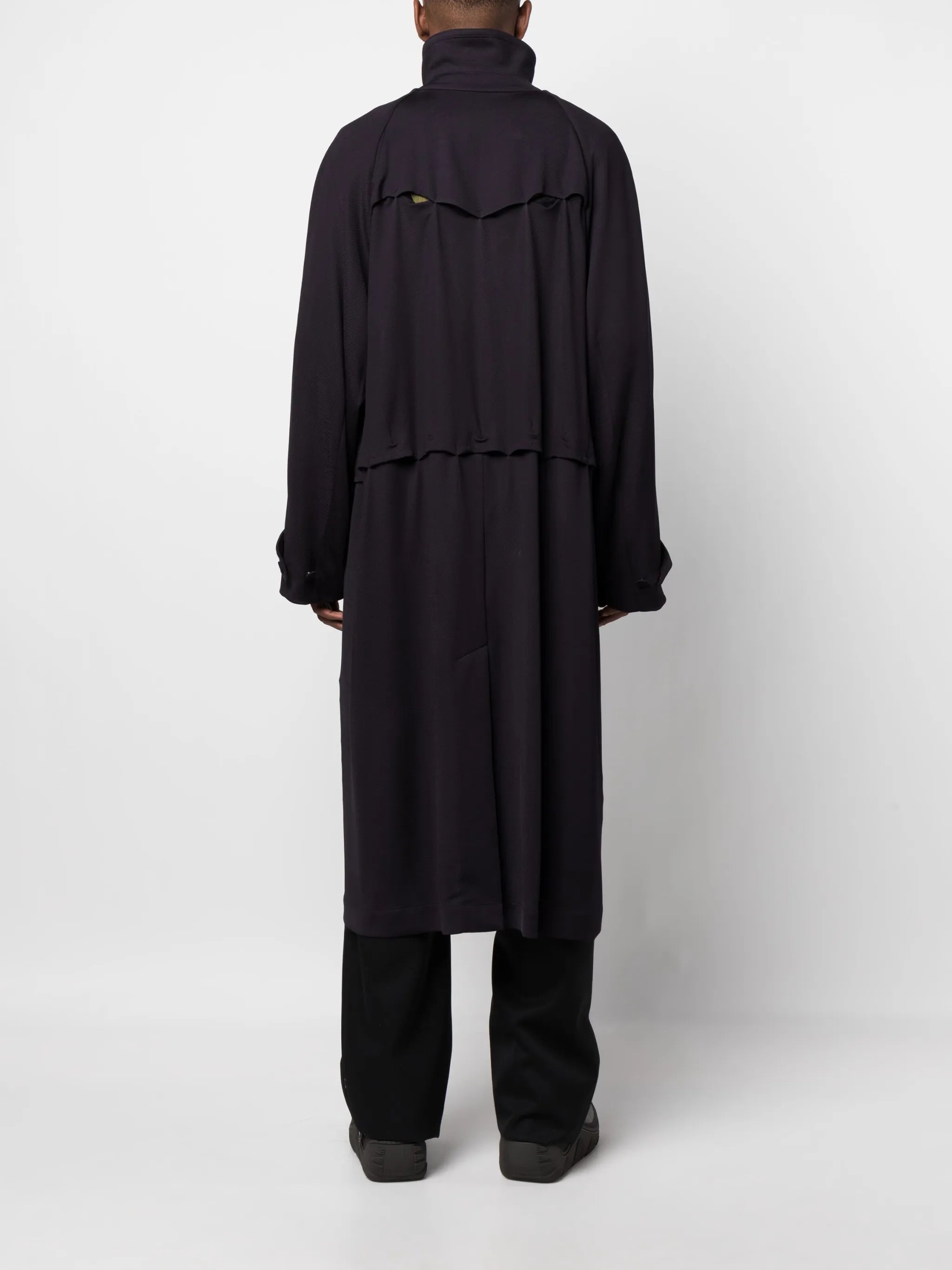 Ria high-neck trench coat