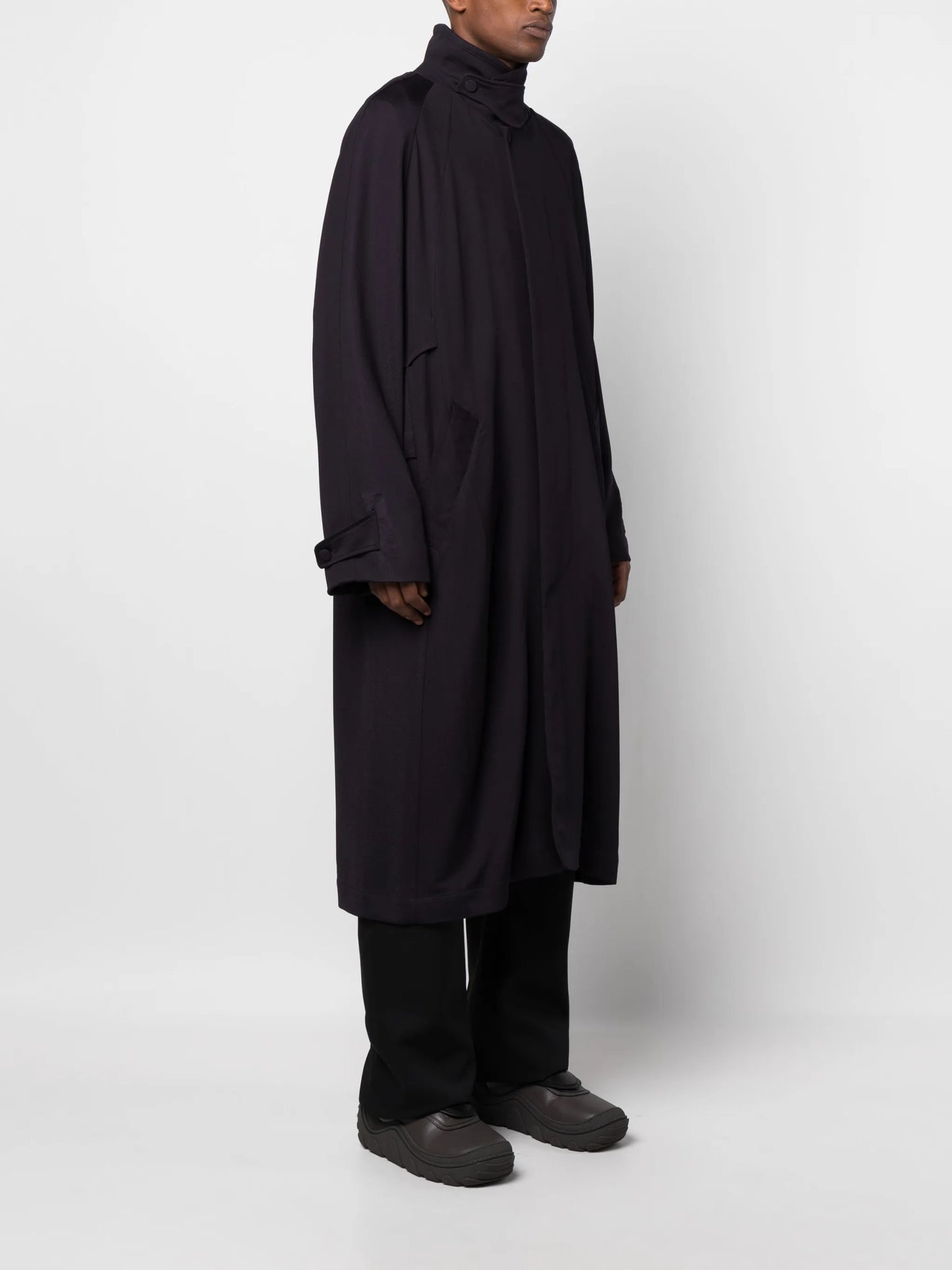 Ria high-neck trench coat