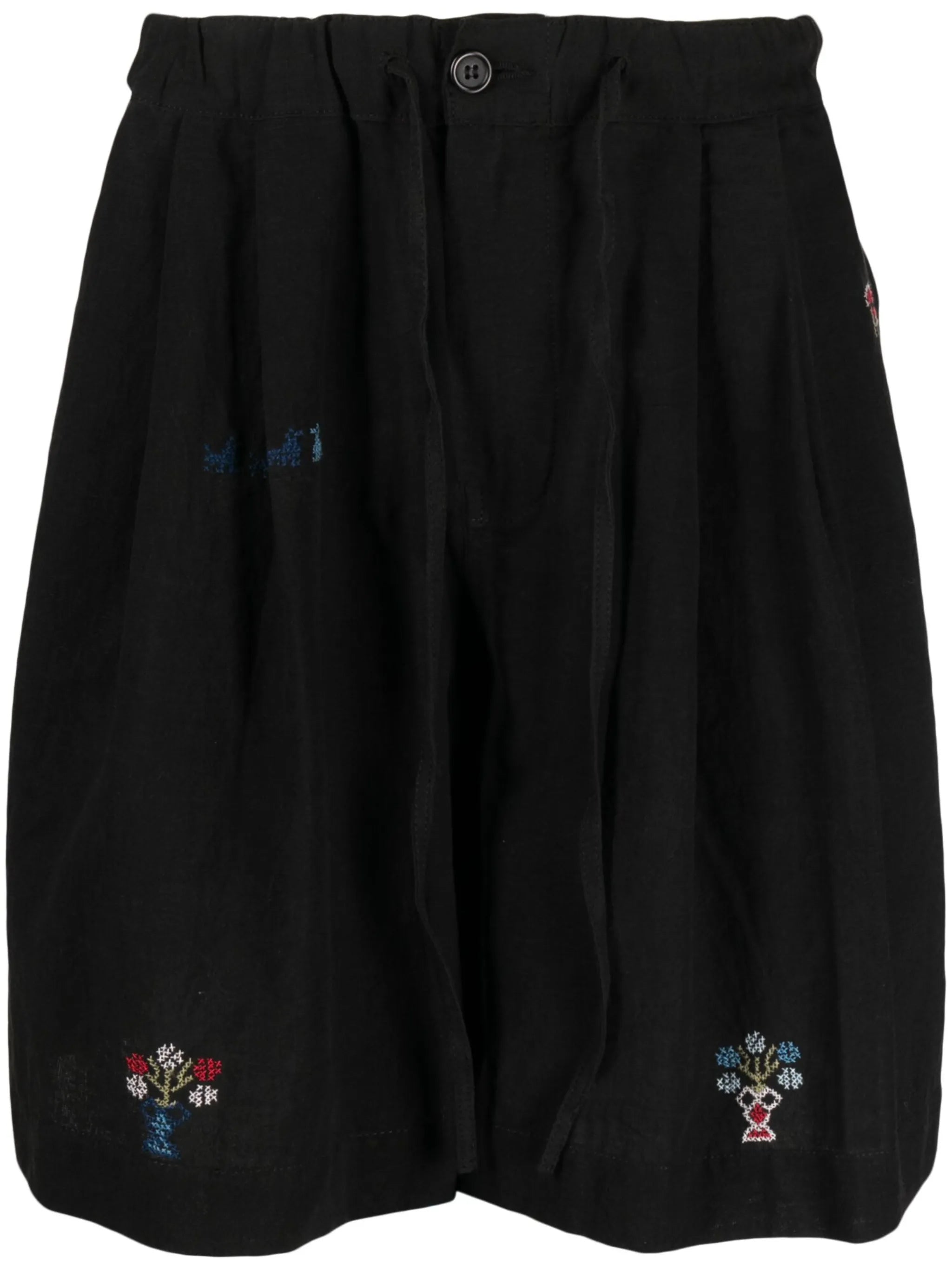 embroidered-detail Bermuda shorts