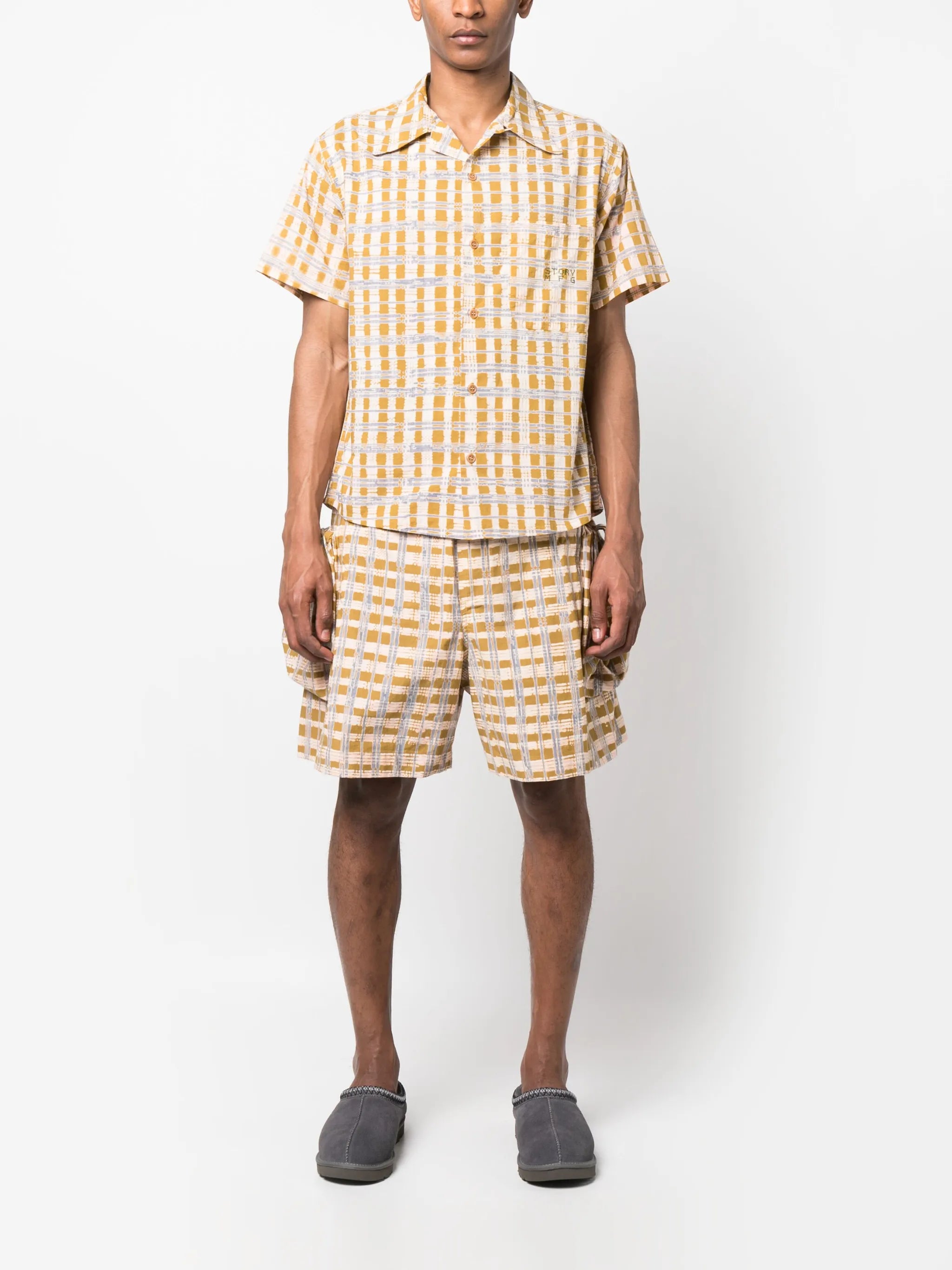 Shore checked cotton shirt