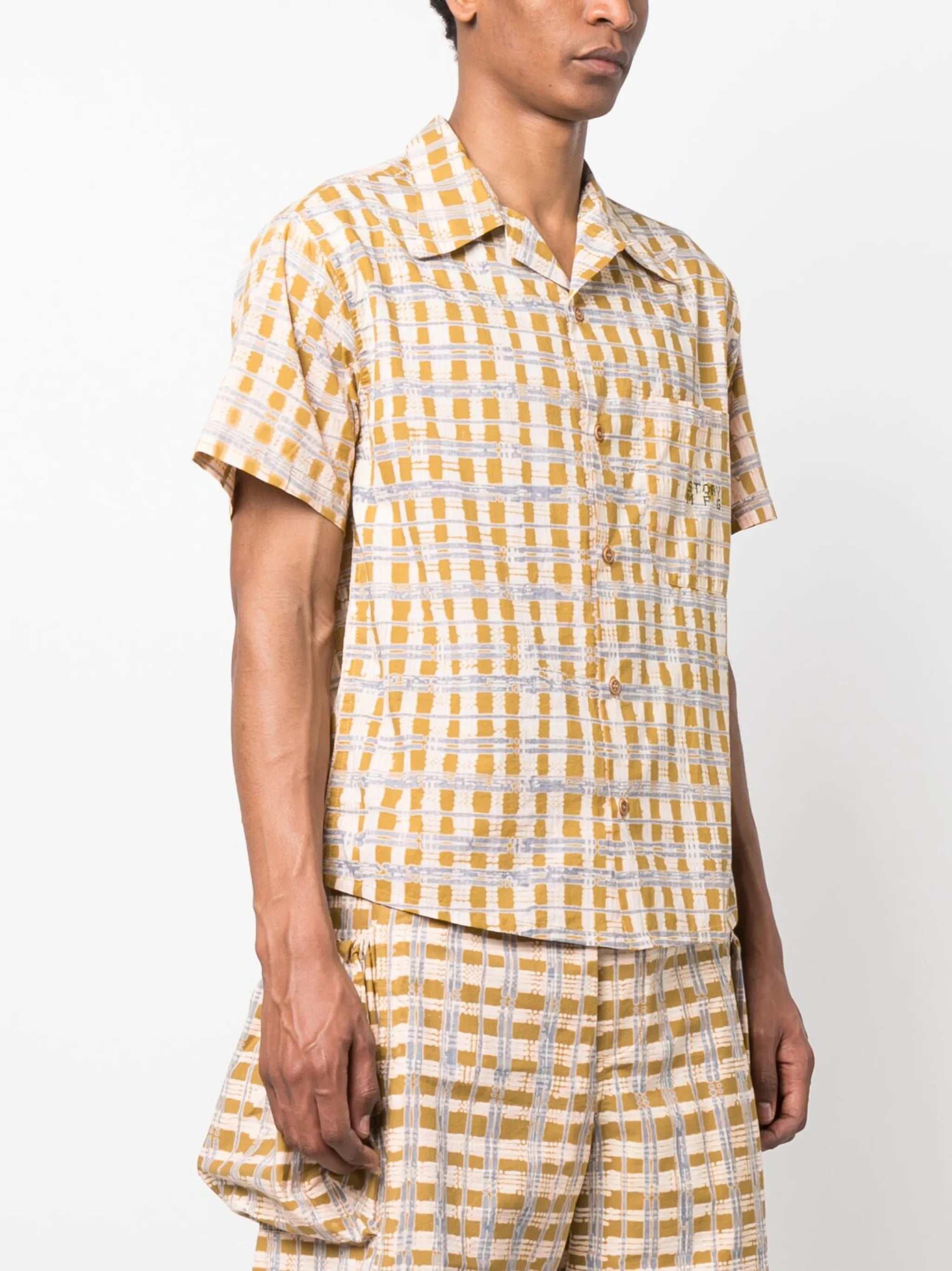 Shore checked cotton shirt