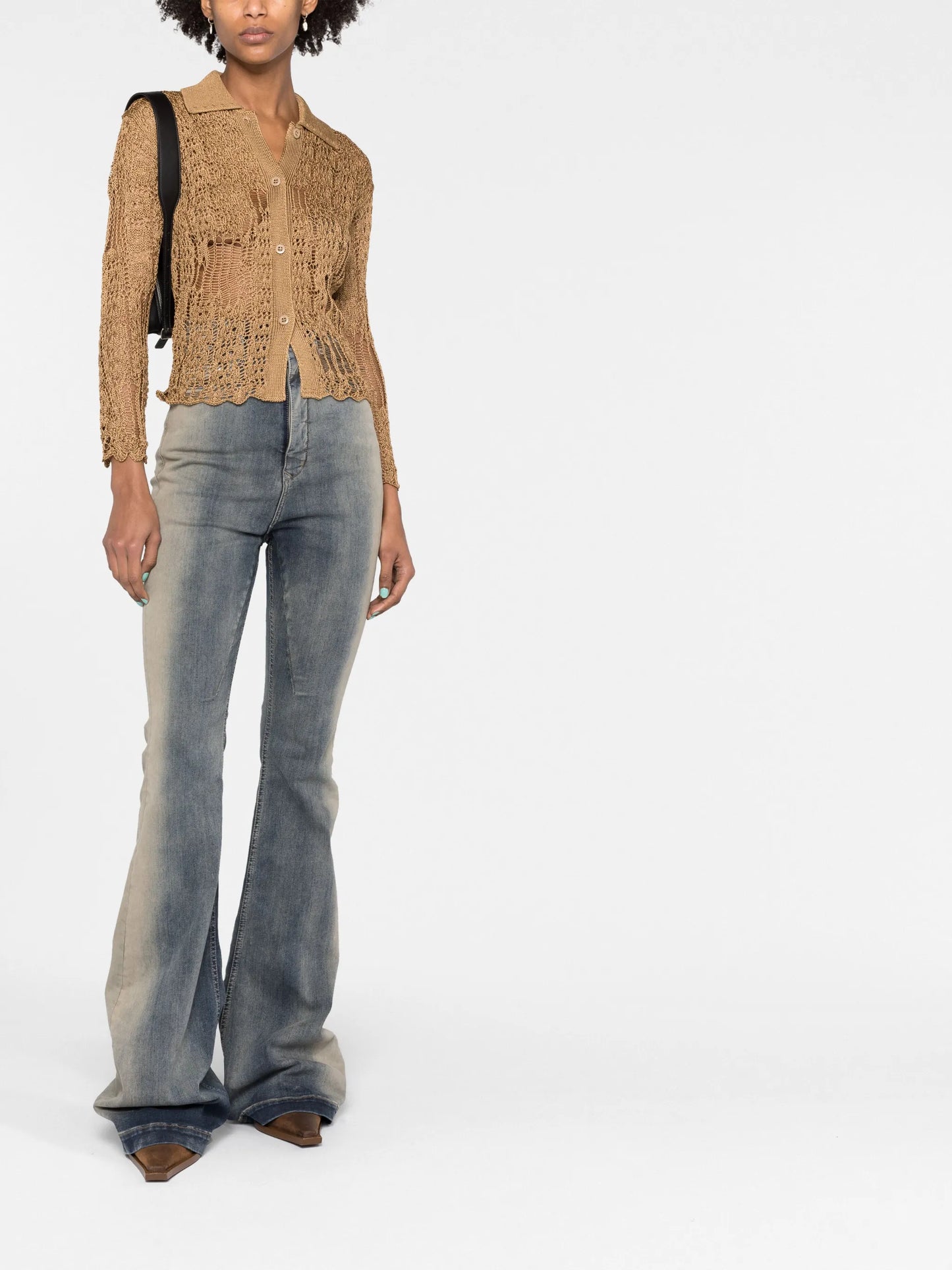 Kapia open-knit cardigan