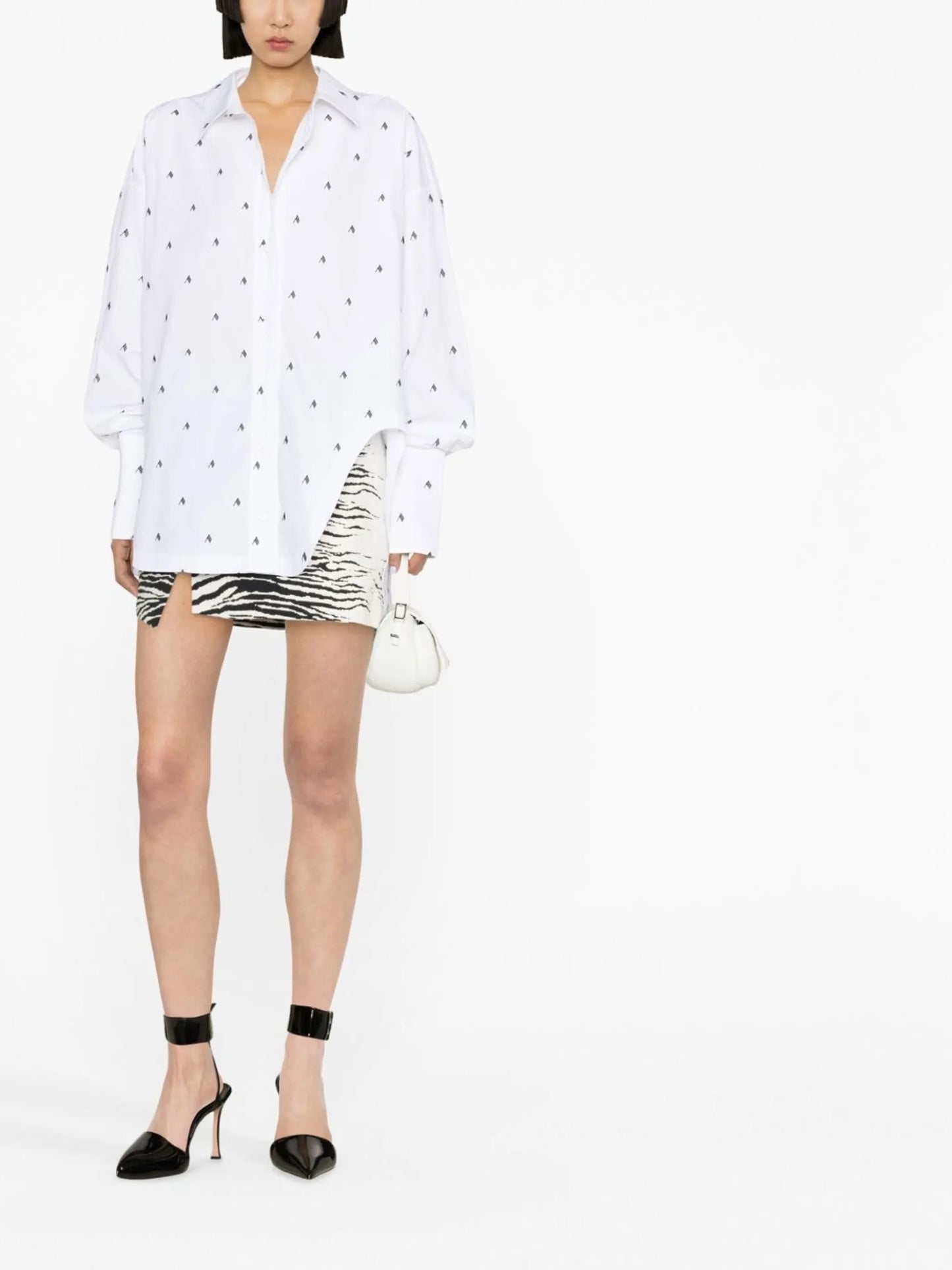 Diana oversized logo-print shirt