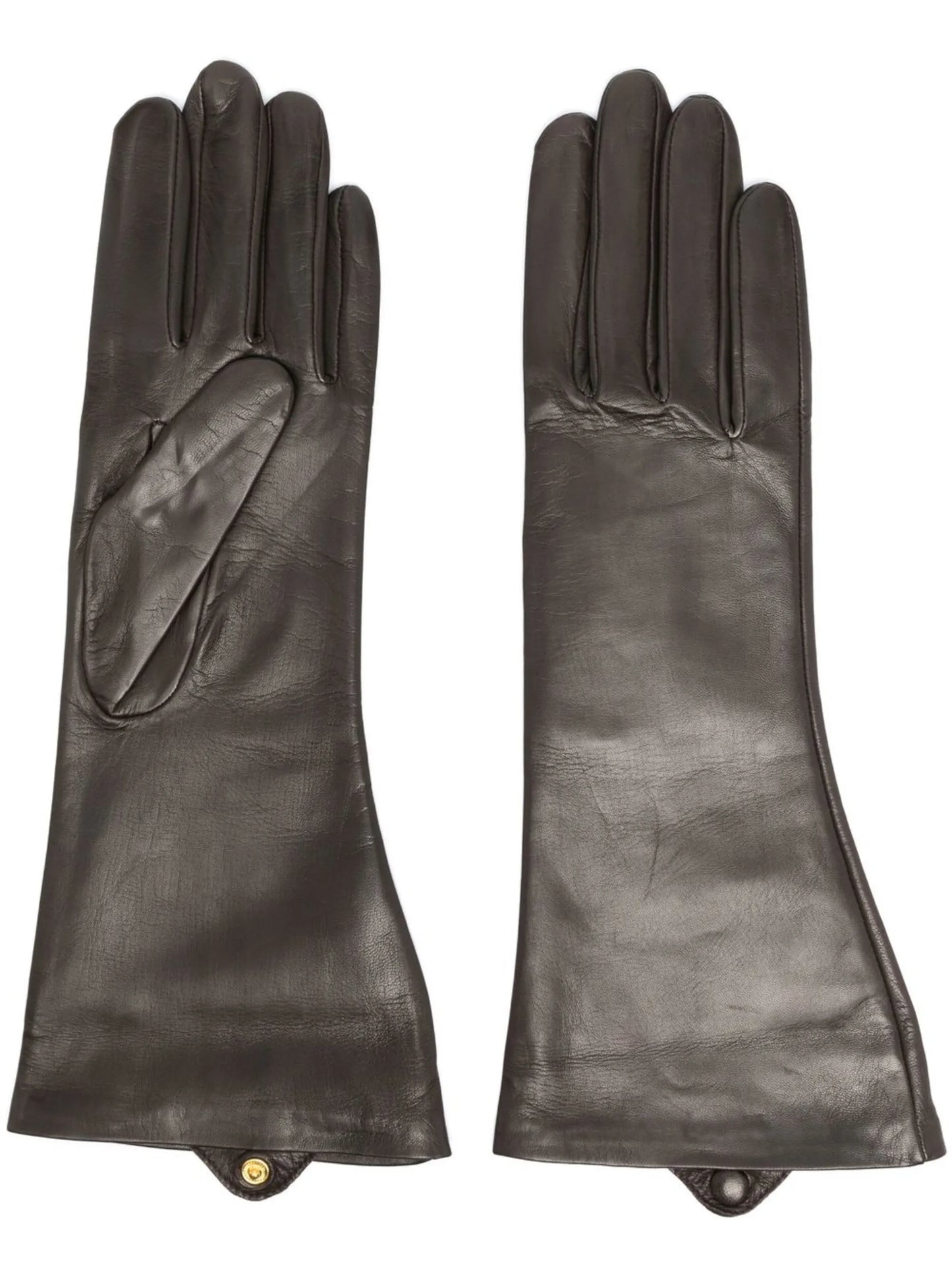 Lora long leather gloves