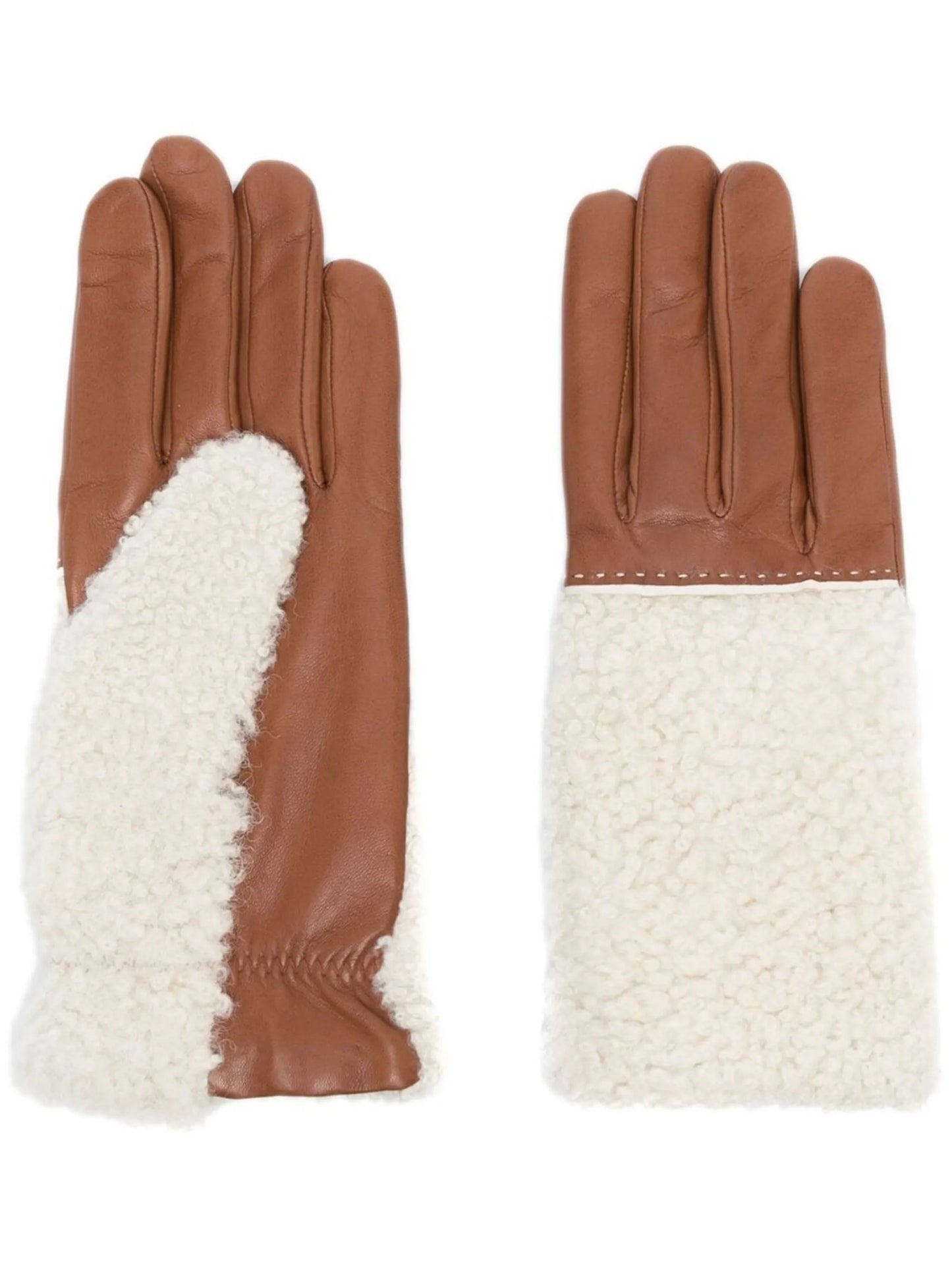 leather shearling gloves