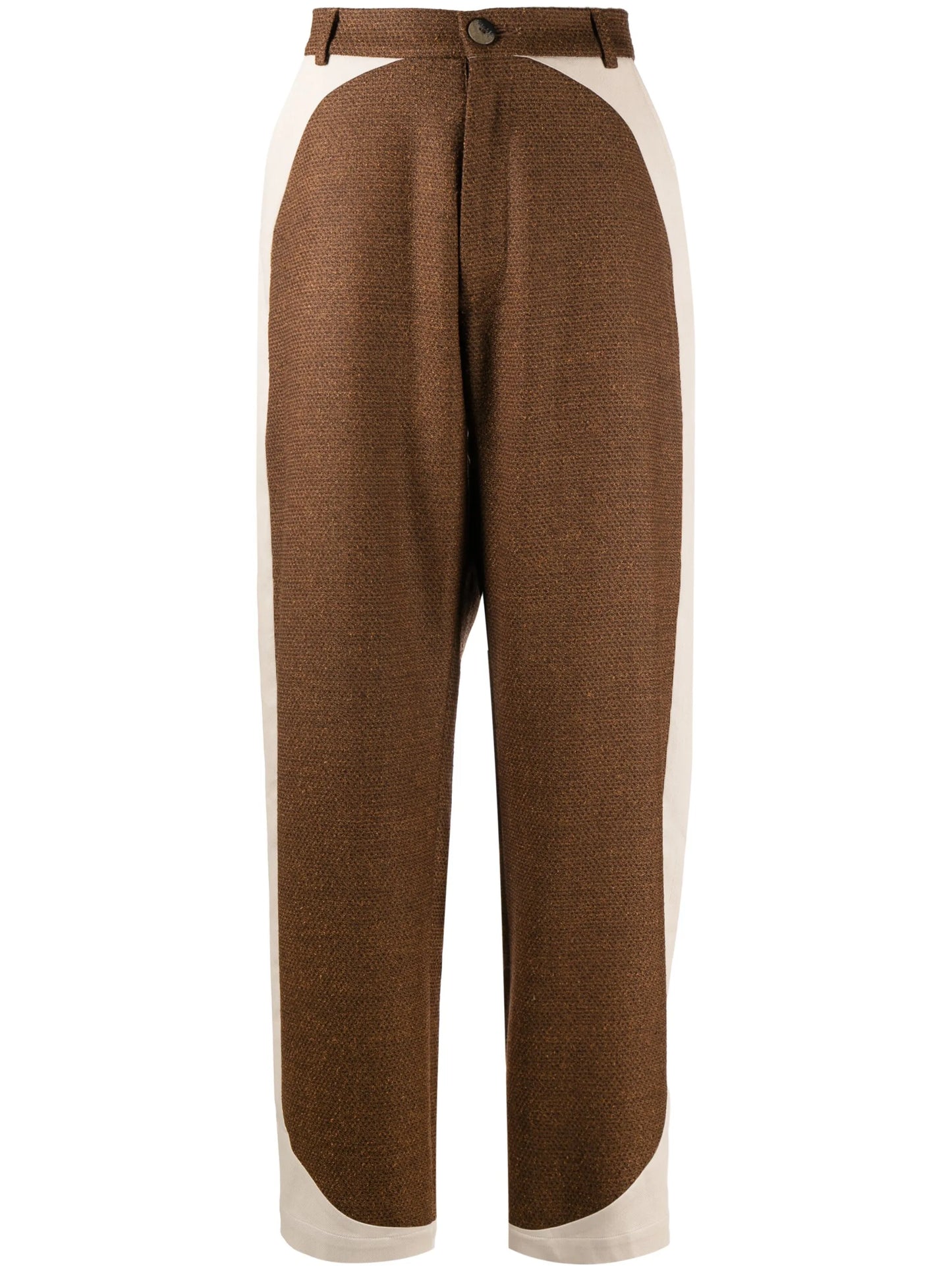 panelled wide-leg trousers