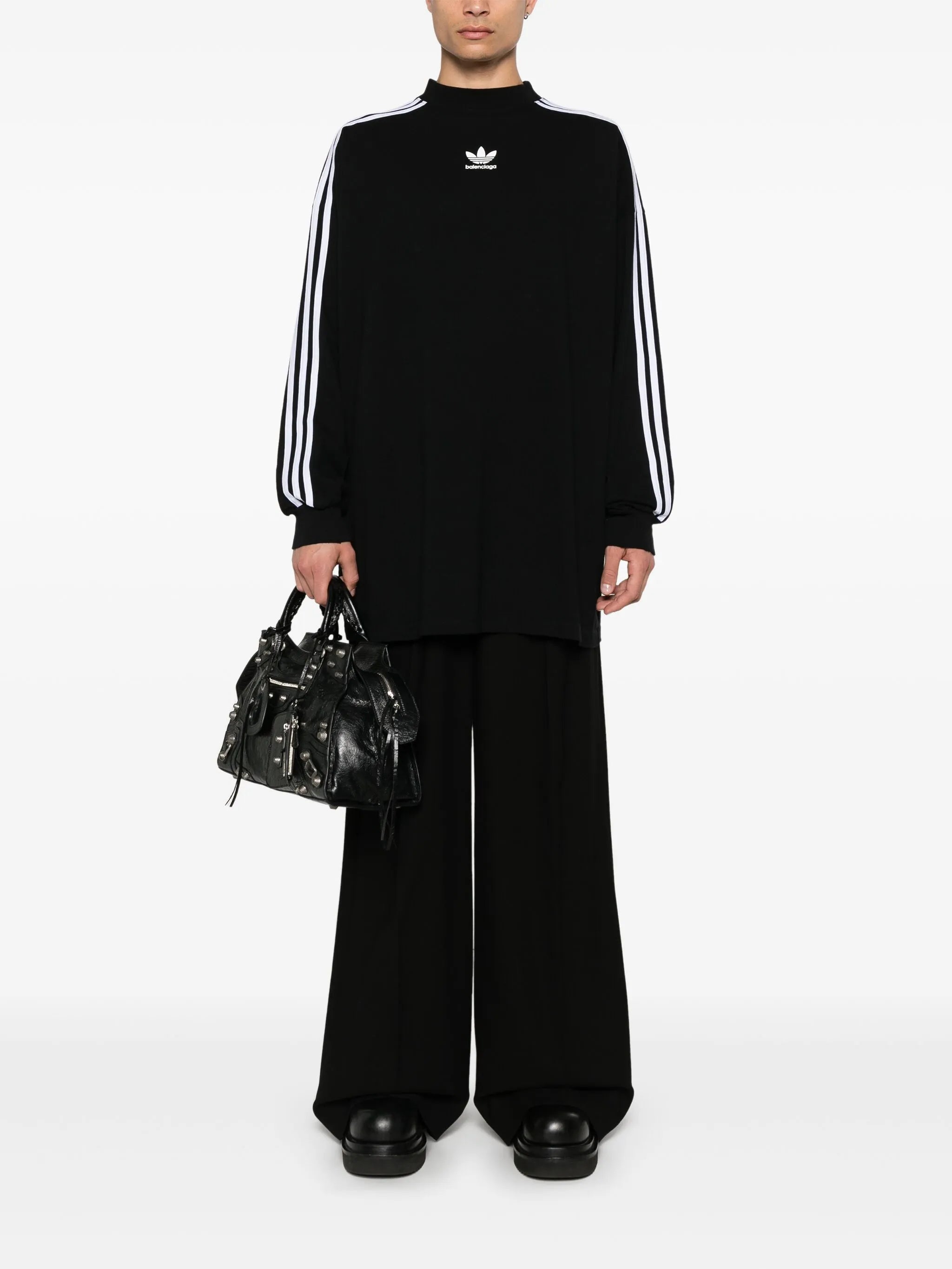 x adidas Trefoil-print T-shirt