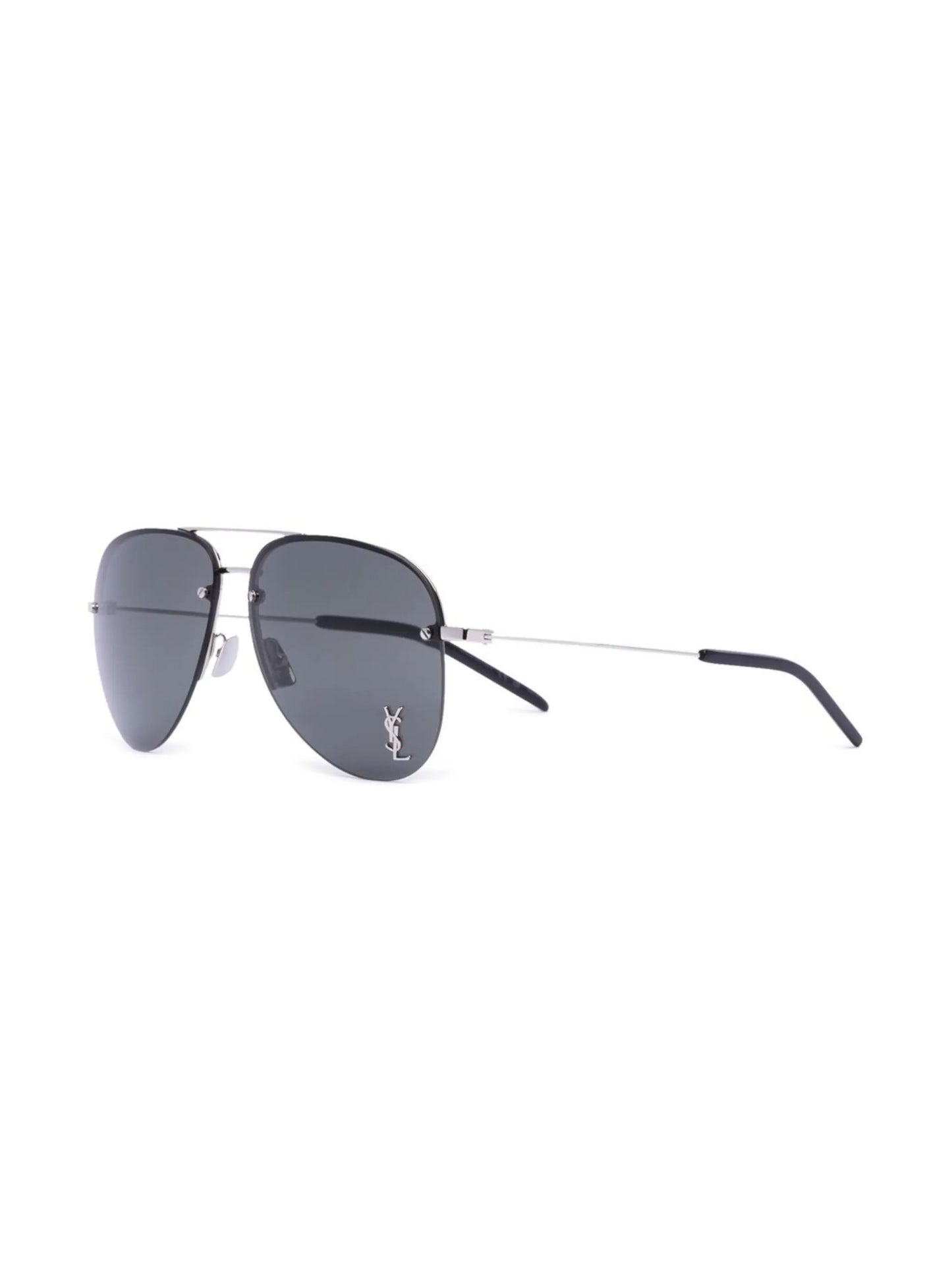 monogram-plaque pilot-frame sunglasses