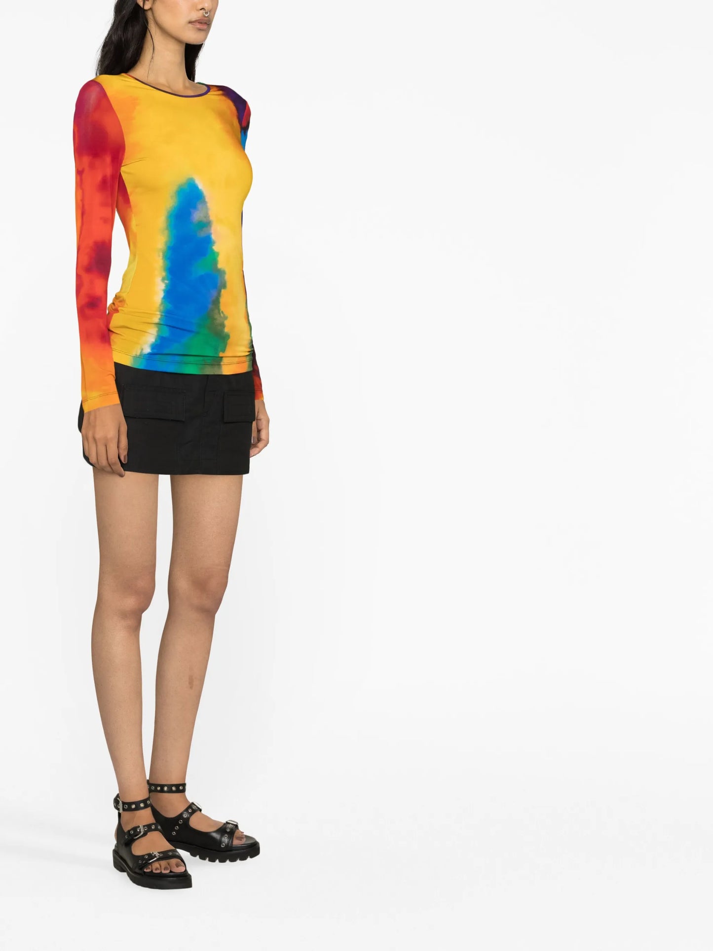 Bodyline long-sleeved top