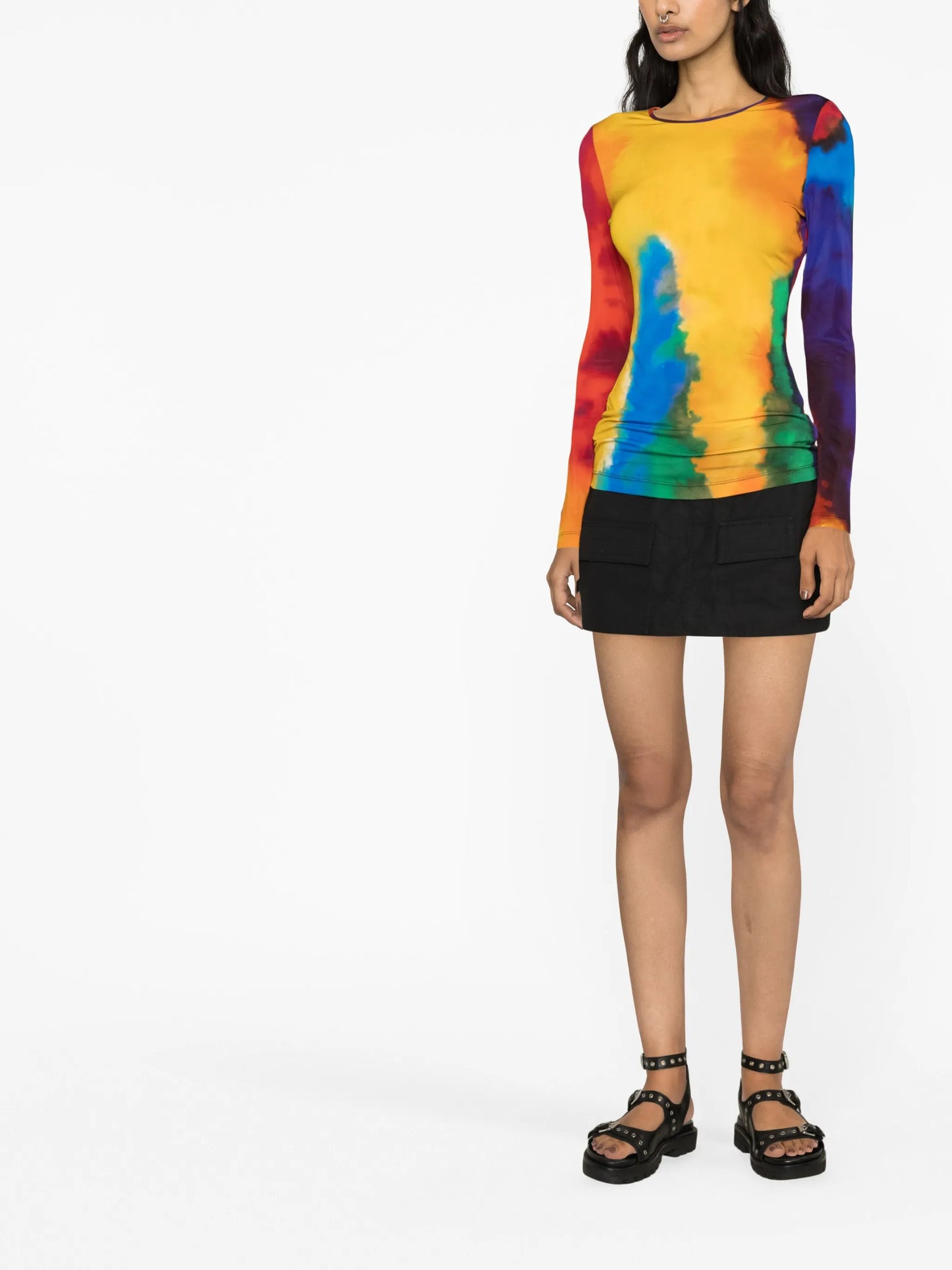 Bodyline long-sleeved top
