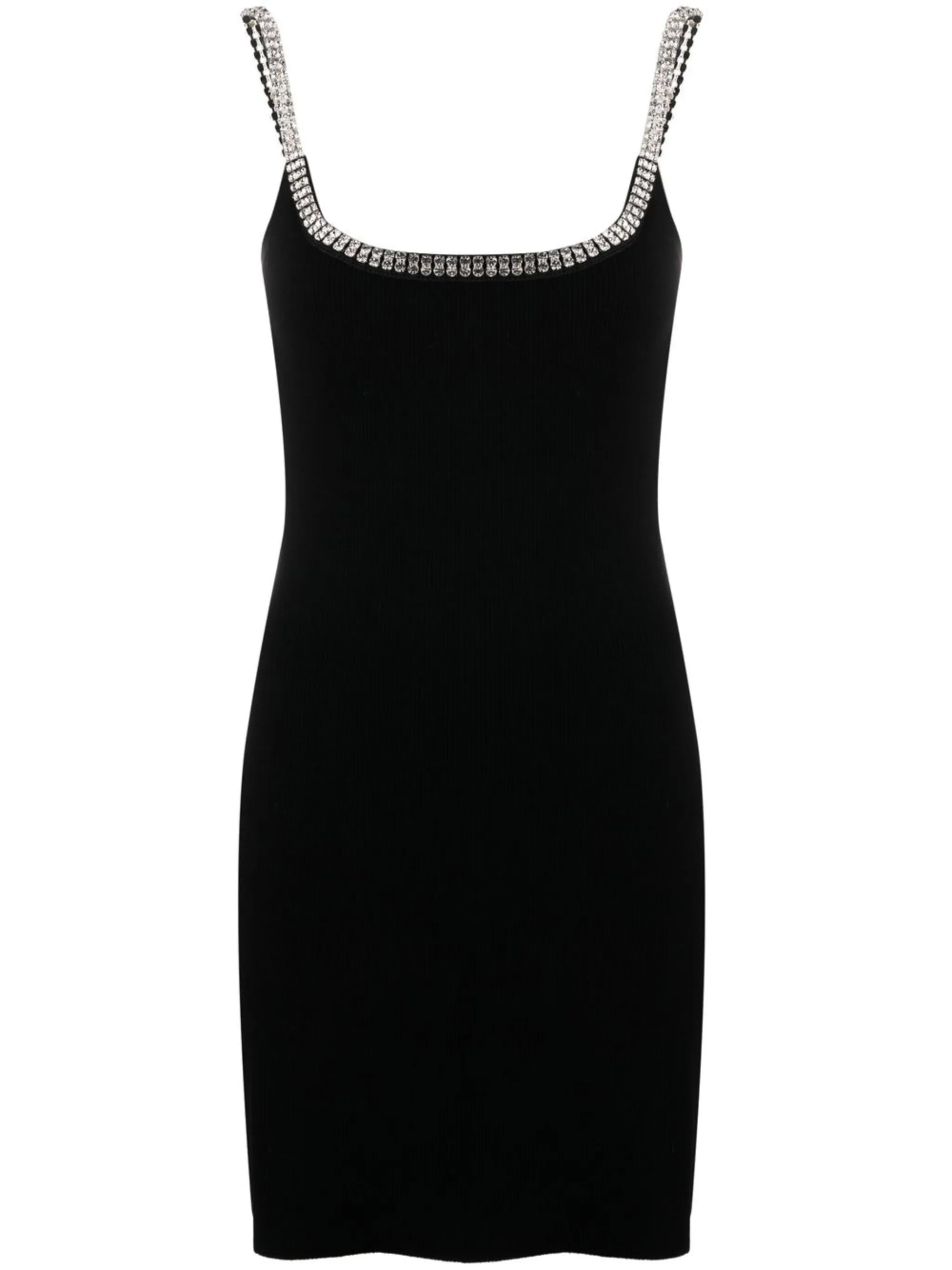 crystal-embellished sleeveless minidress