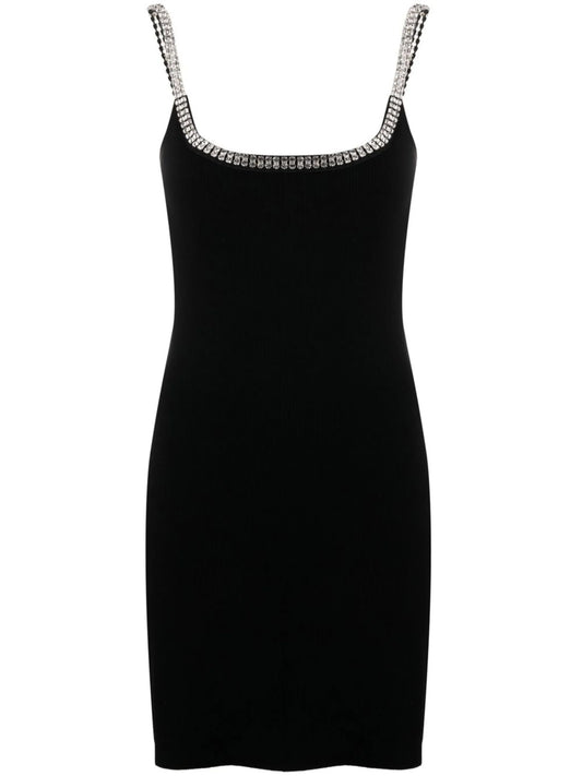 crystal-embellished sleeveless minidress