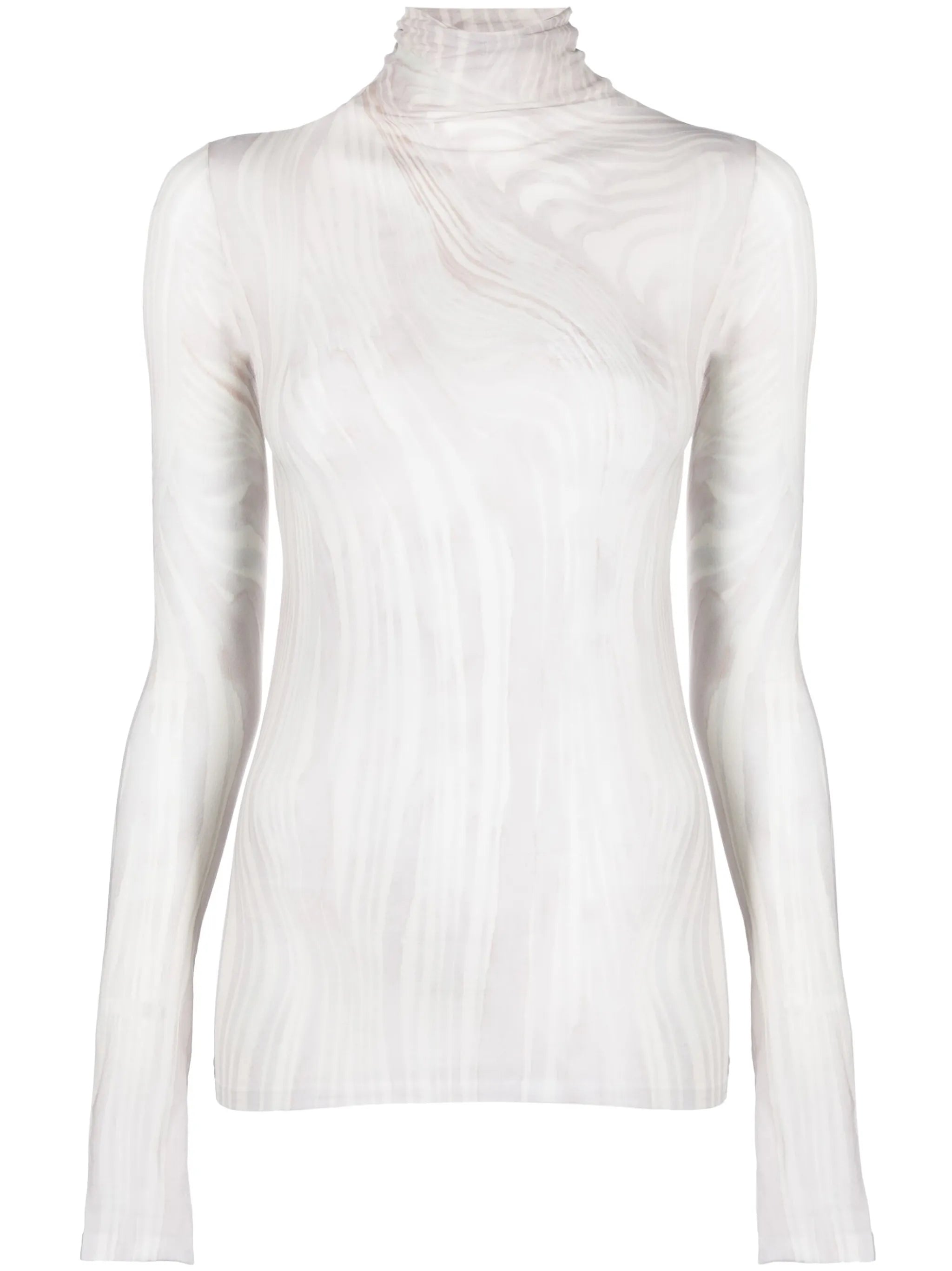 Denise semi-sheer top