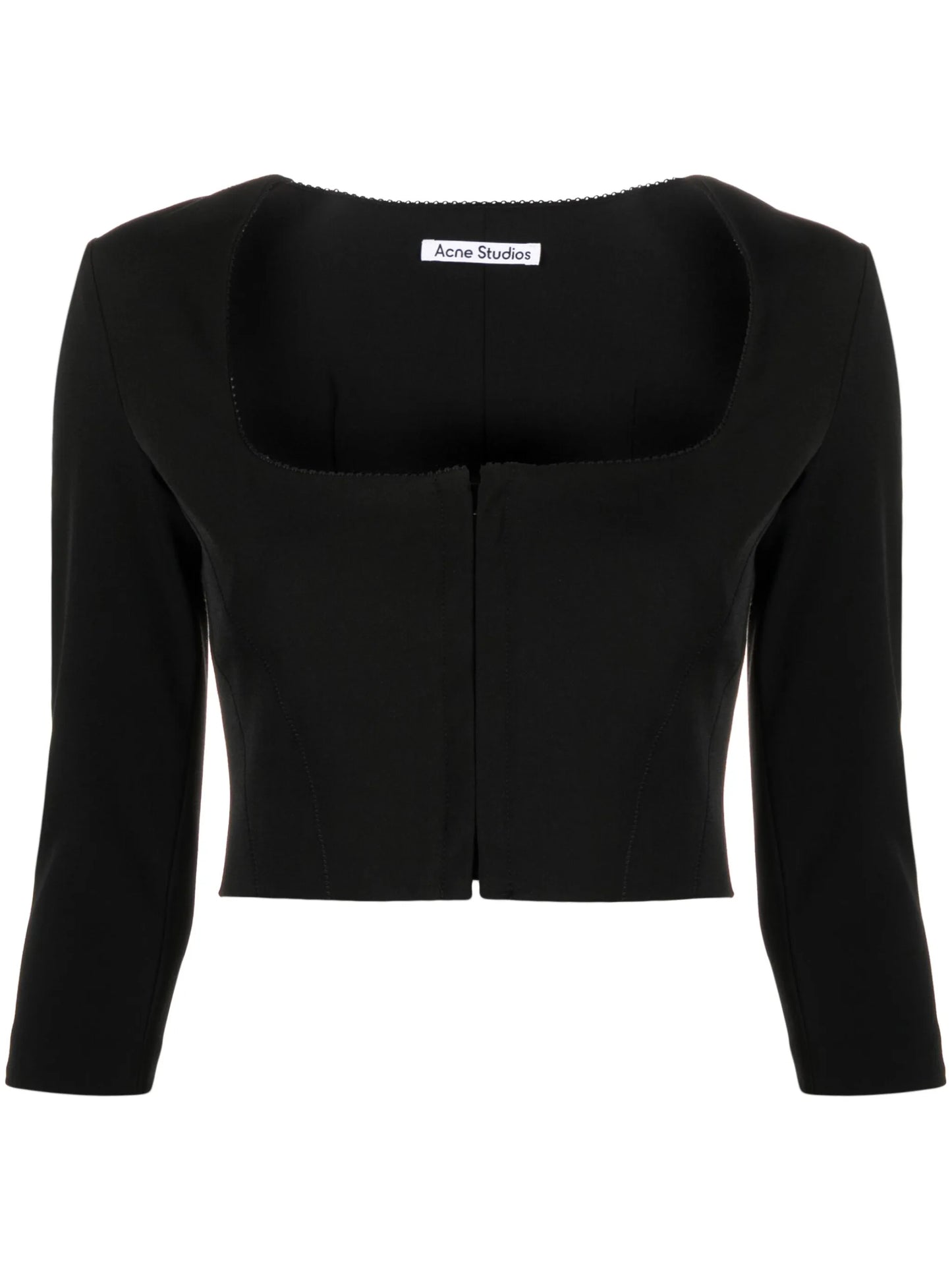 square-neck crop top