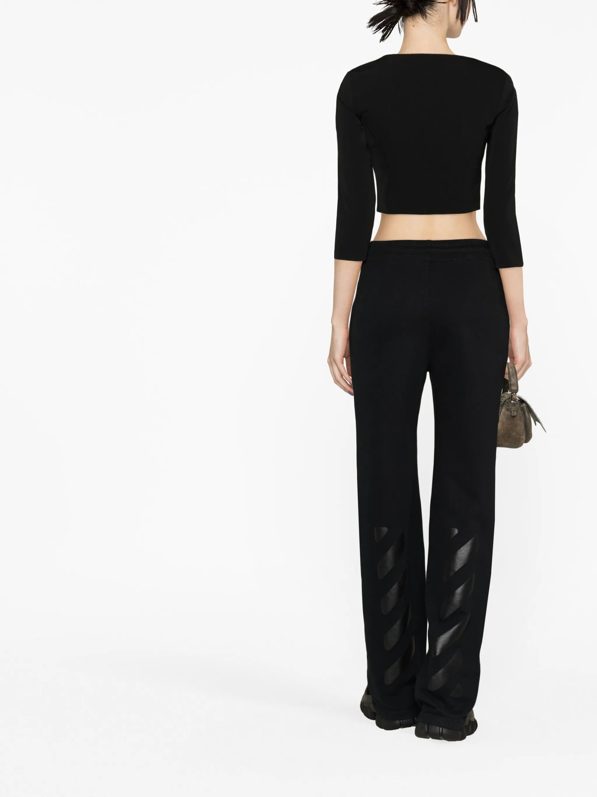 square-neck crop top