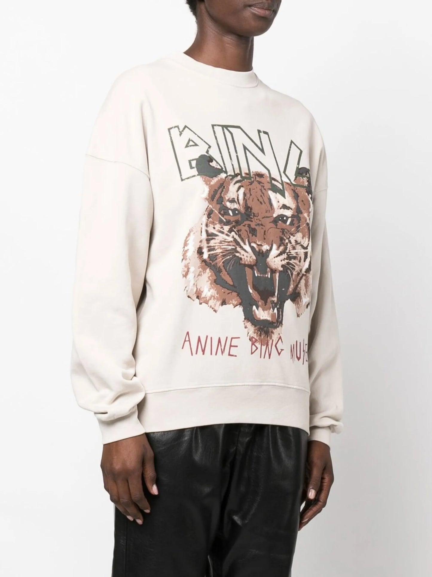 graphic-print crew neck sweatshirt