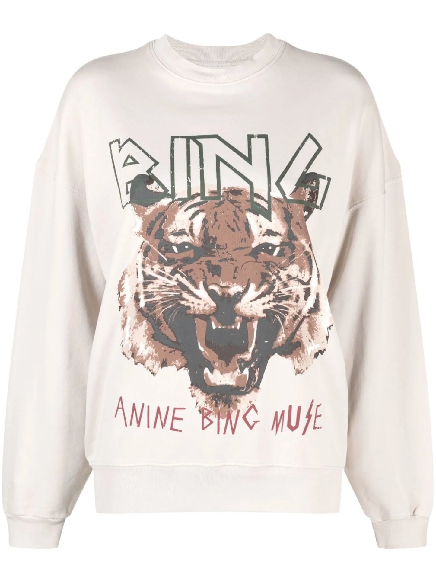 graphic-print crew neck sweatshirt