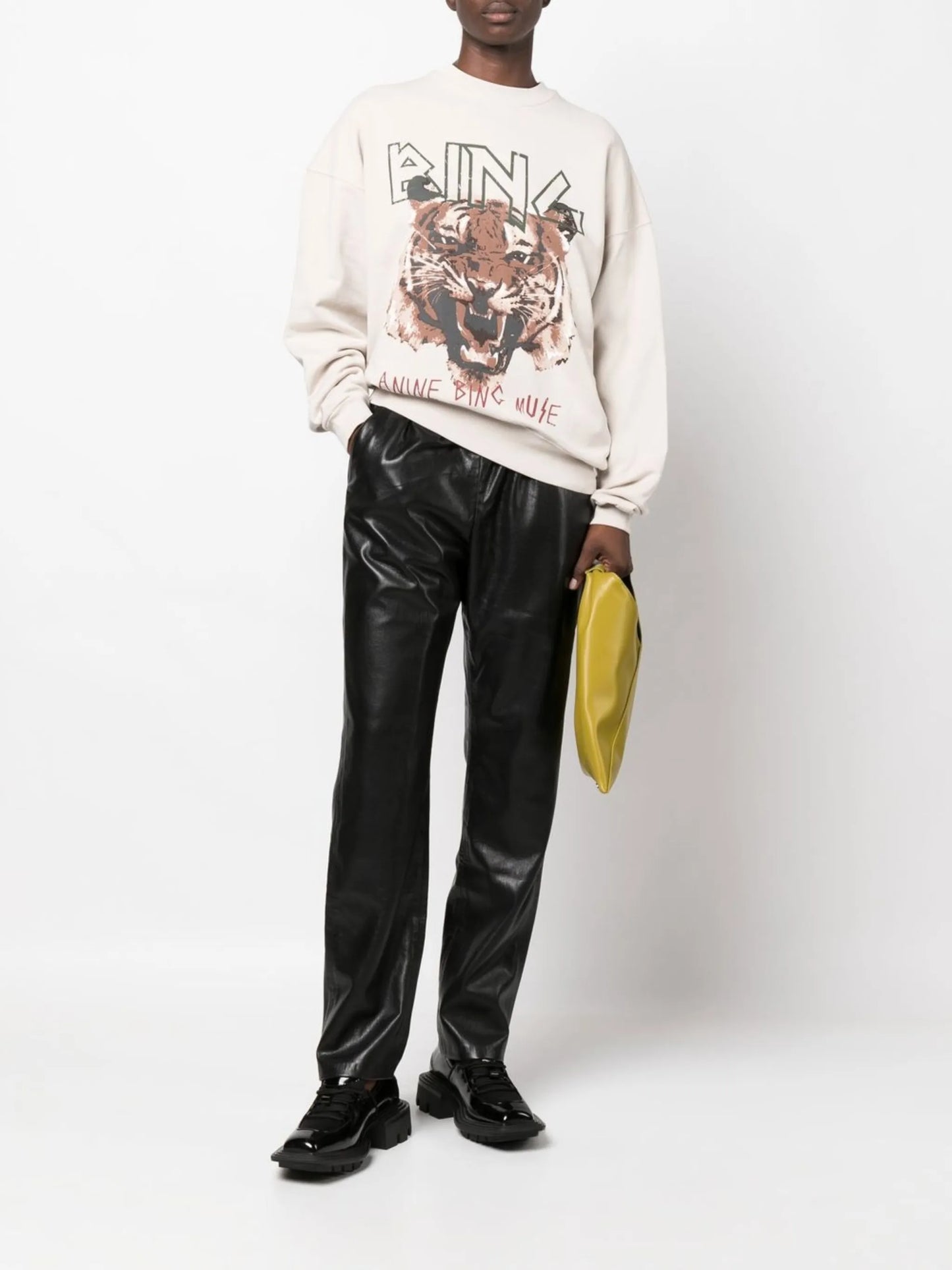 graphic-print crew neck sweatshirt