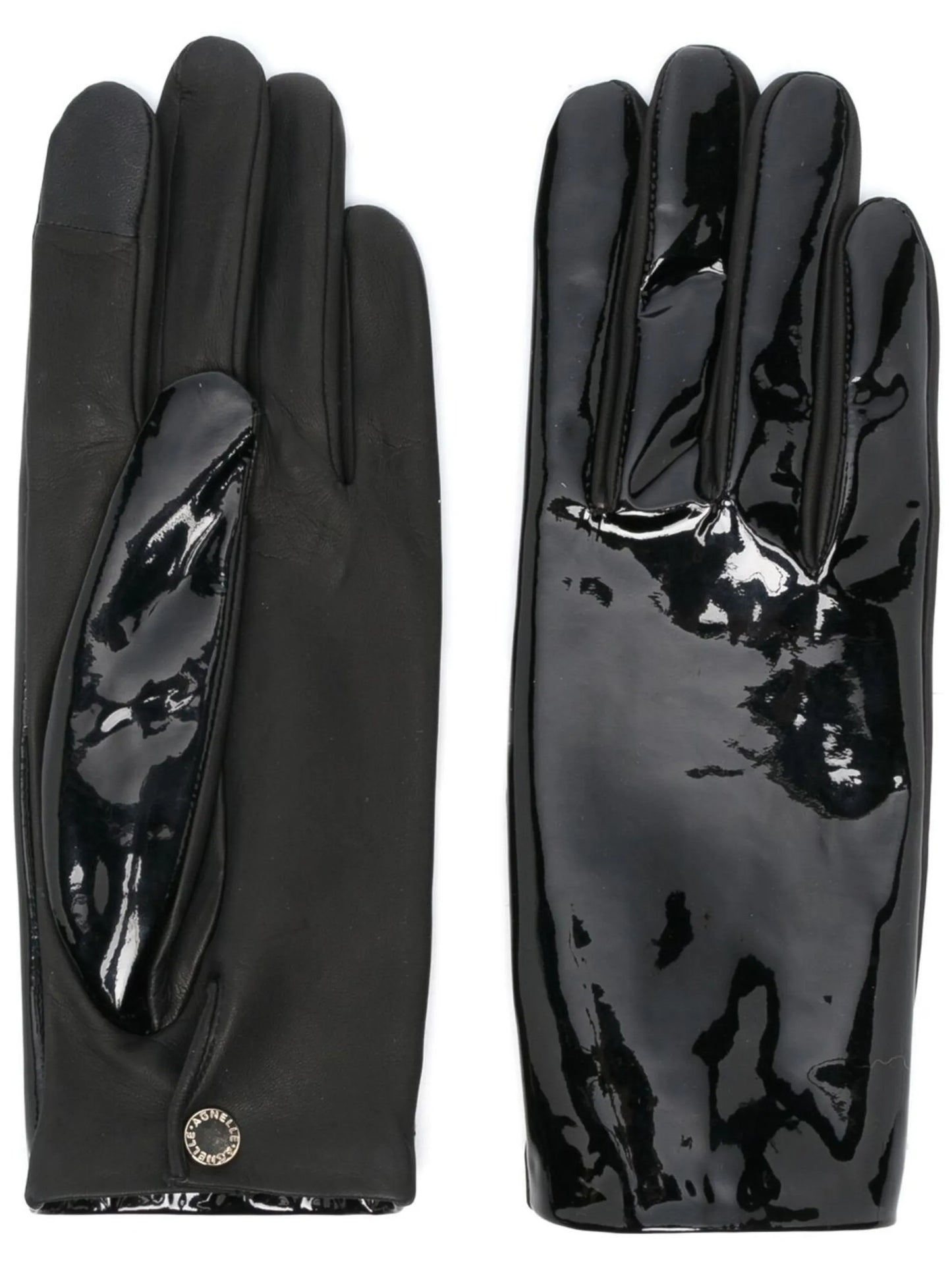Funky vinyl leather gloves