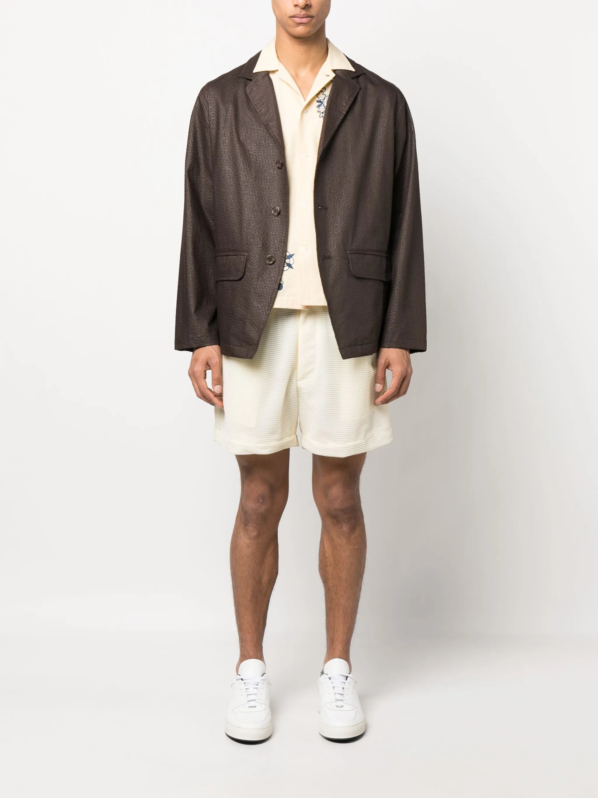 Freedom pleated tailored shorts