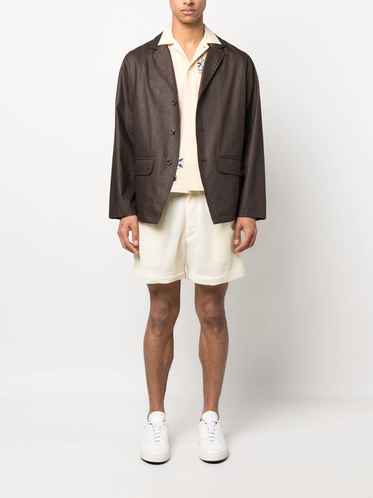 Freedom pleated tailored shorts