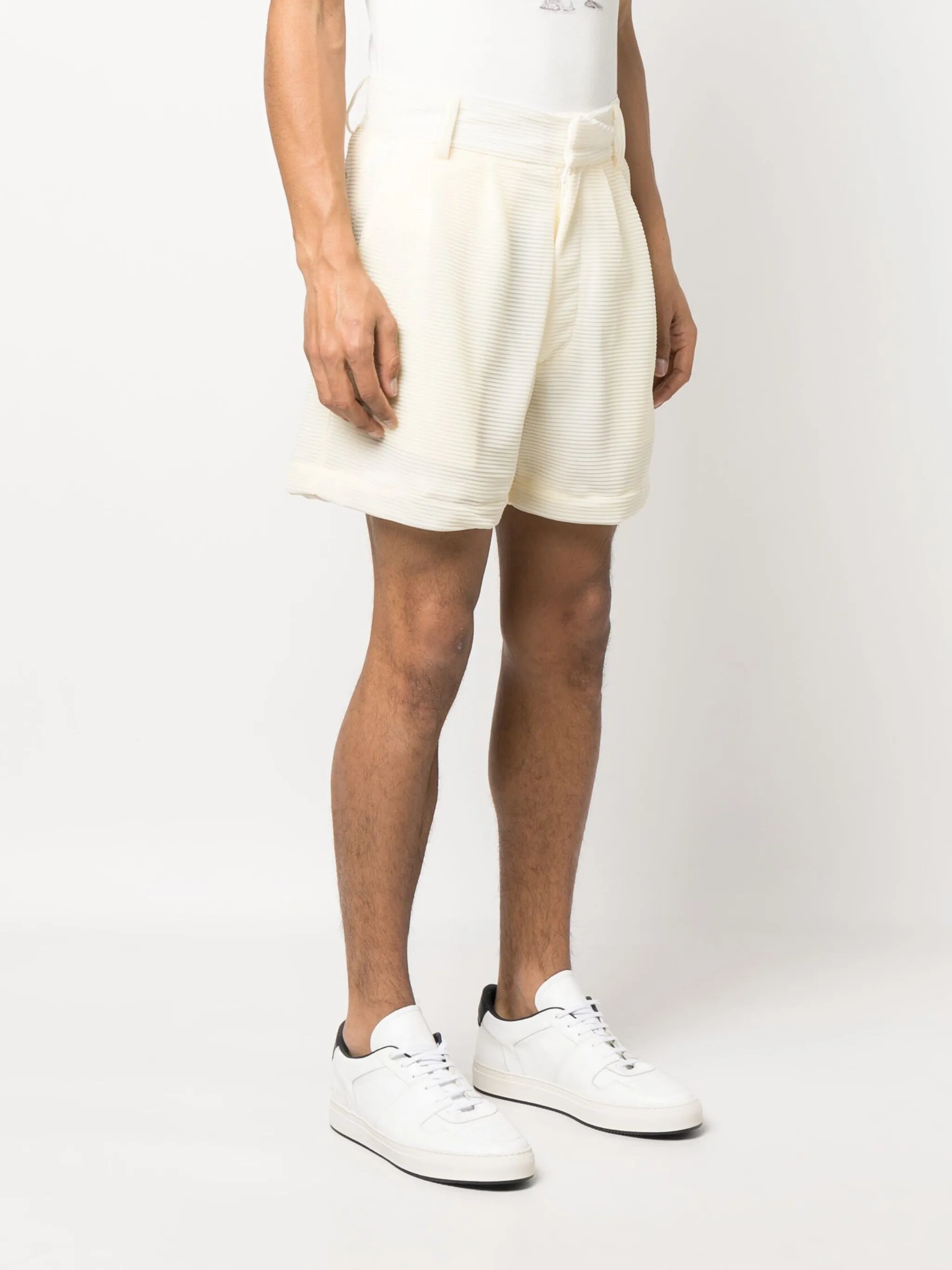 Freedom pleated tailored shorts