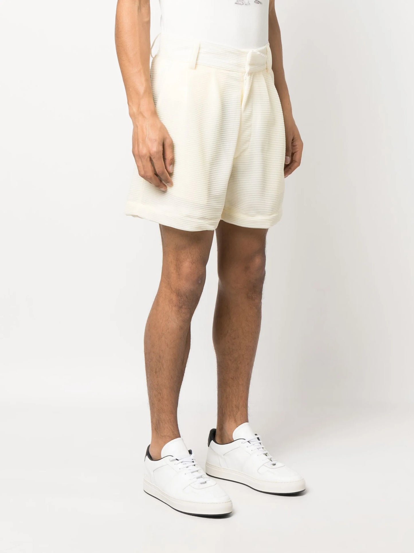 Freedom pleated tailored shorts