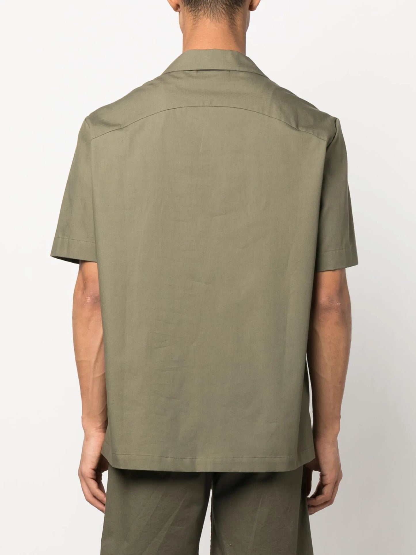 cut-out short-sleeved shirt