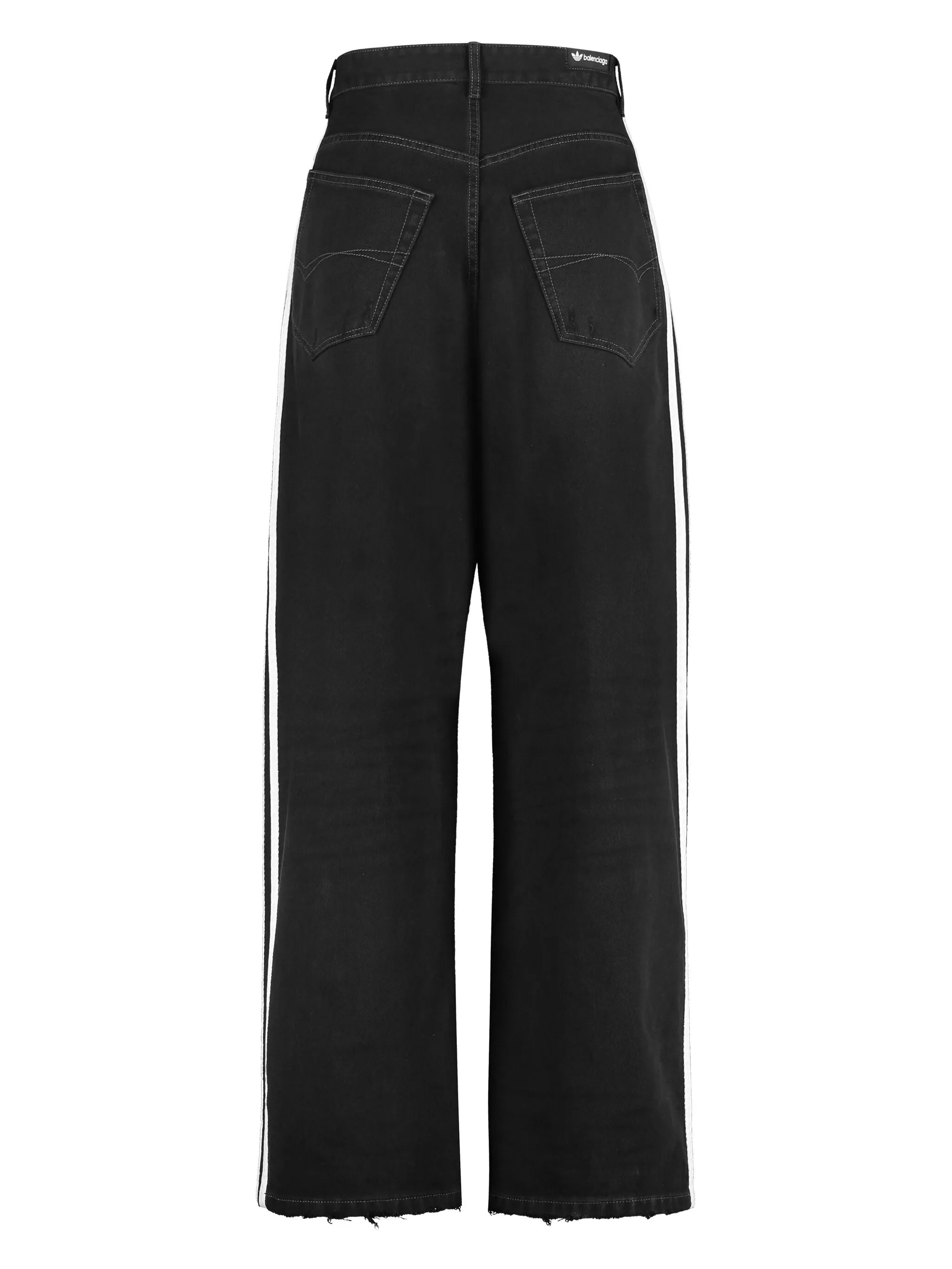 x adidas side-stripe straight-leg jeans