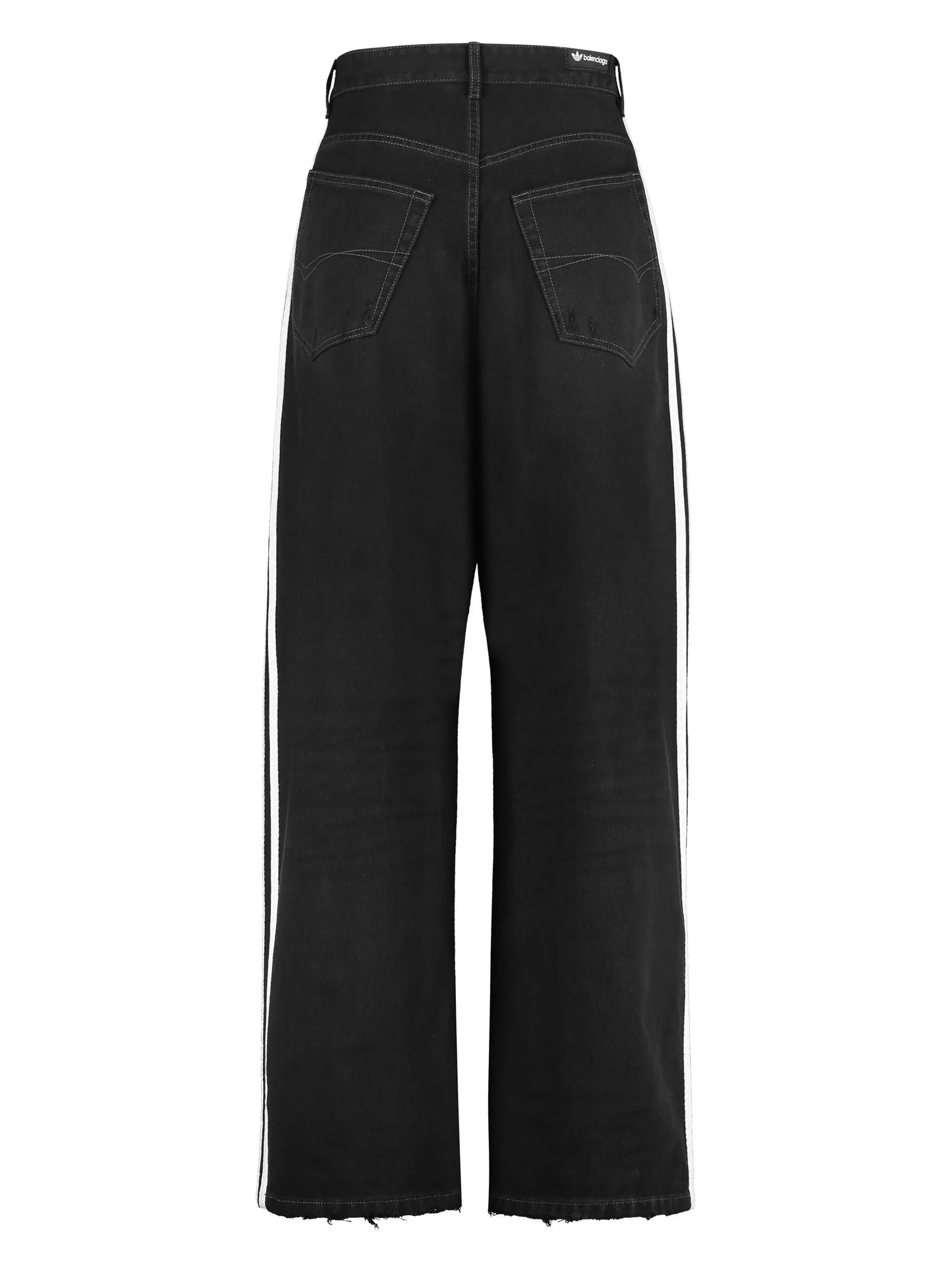x adidas side-stripe straight-leg jeans