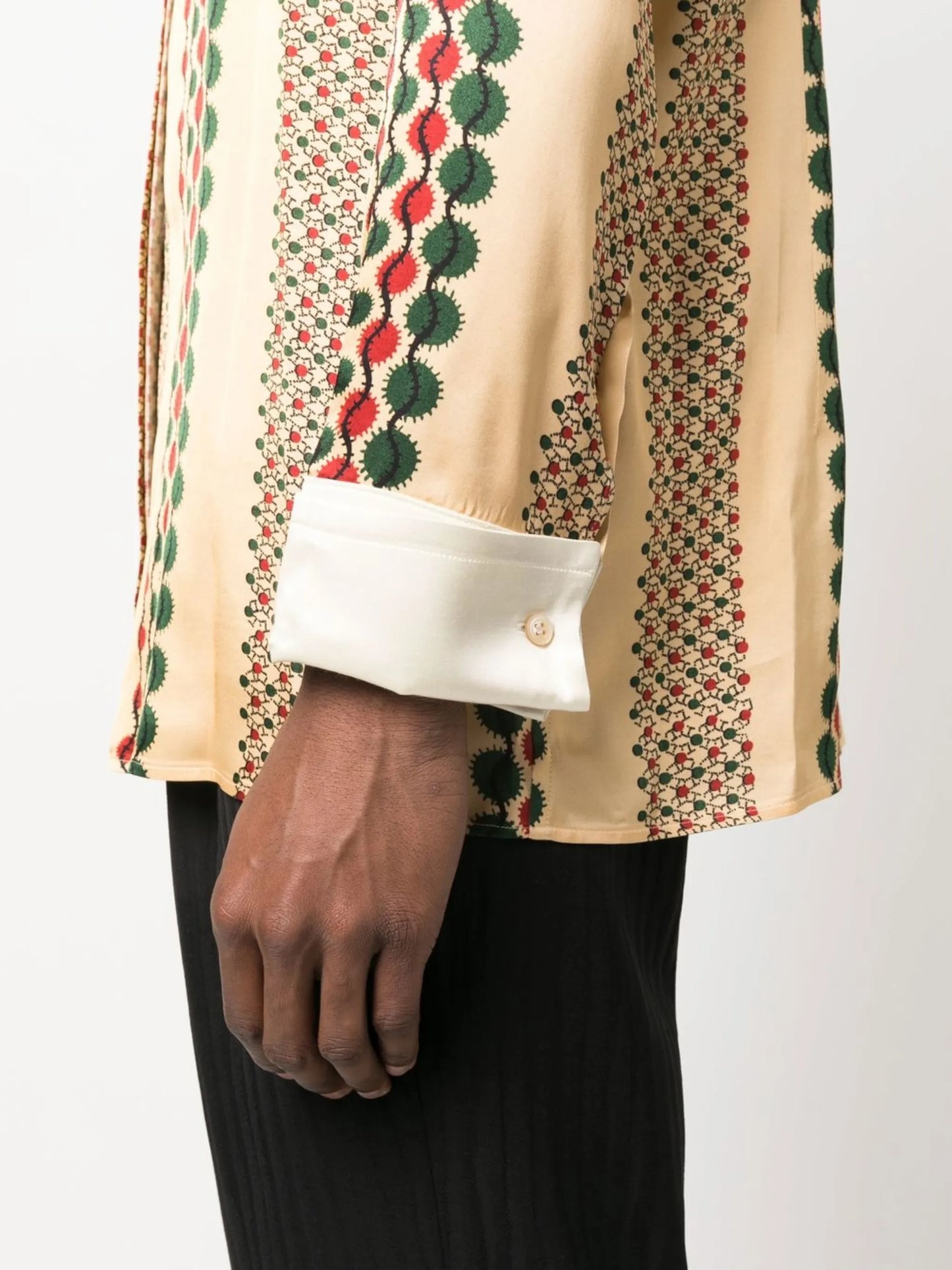 abstract-print long-sleeve shirt