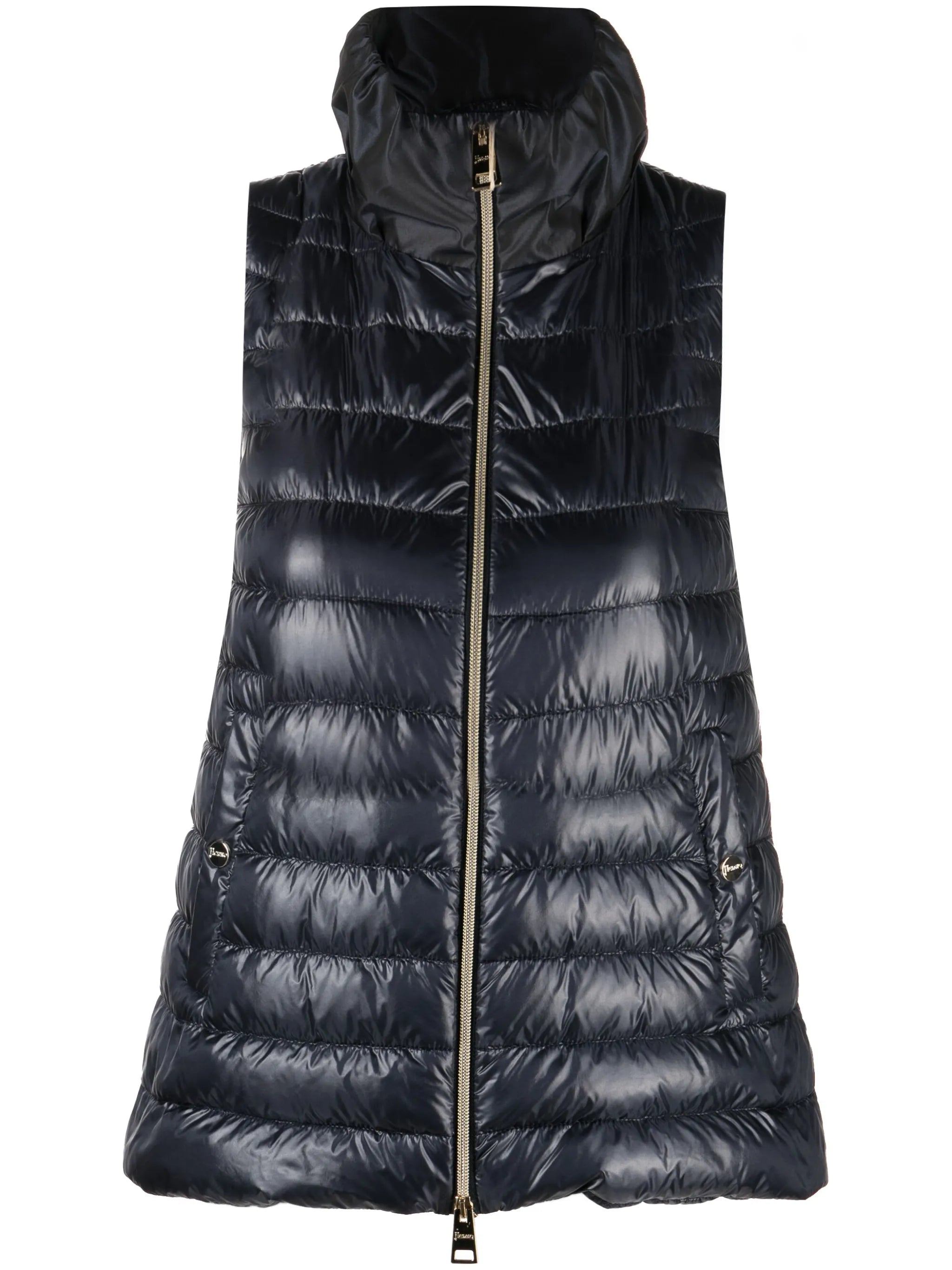 padded zip-up gilet