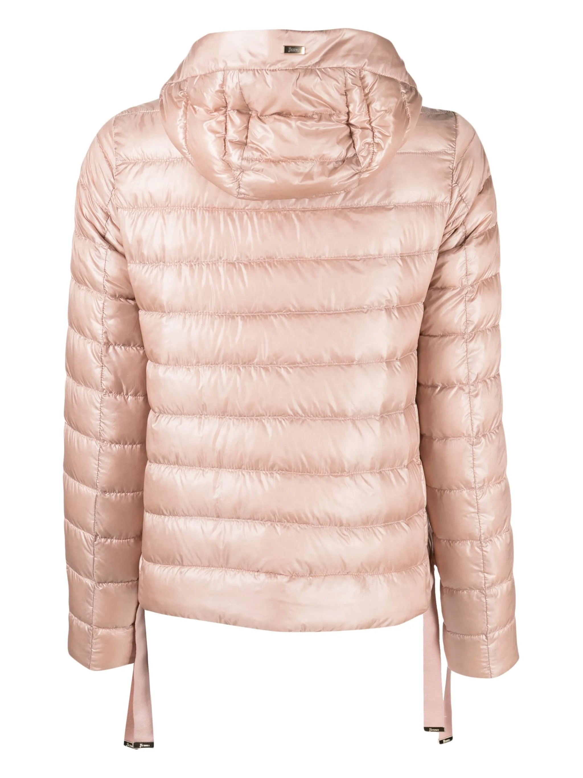 padded hooded down jacket