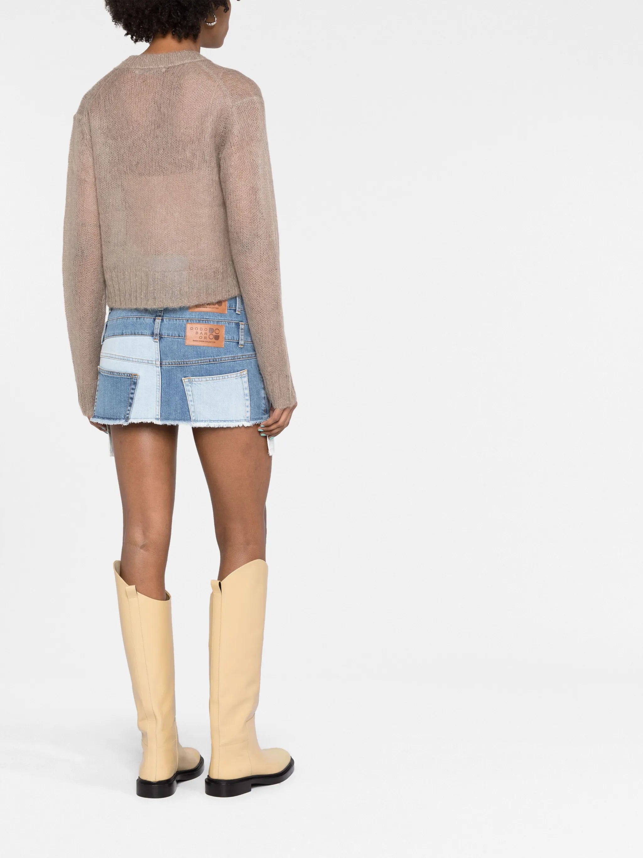 V-neck knitted sweater