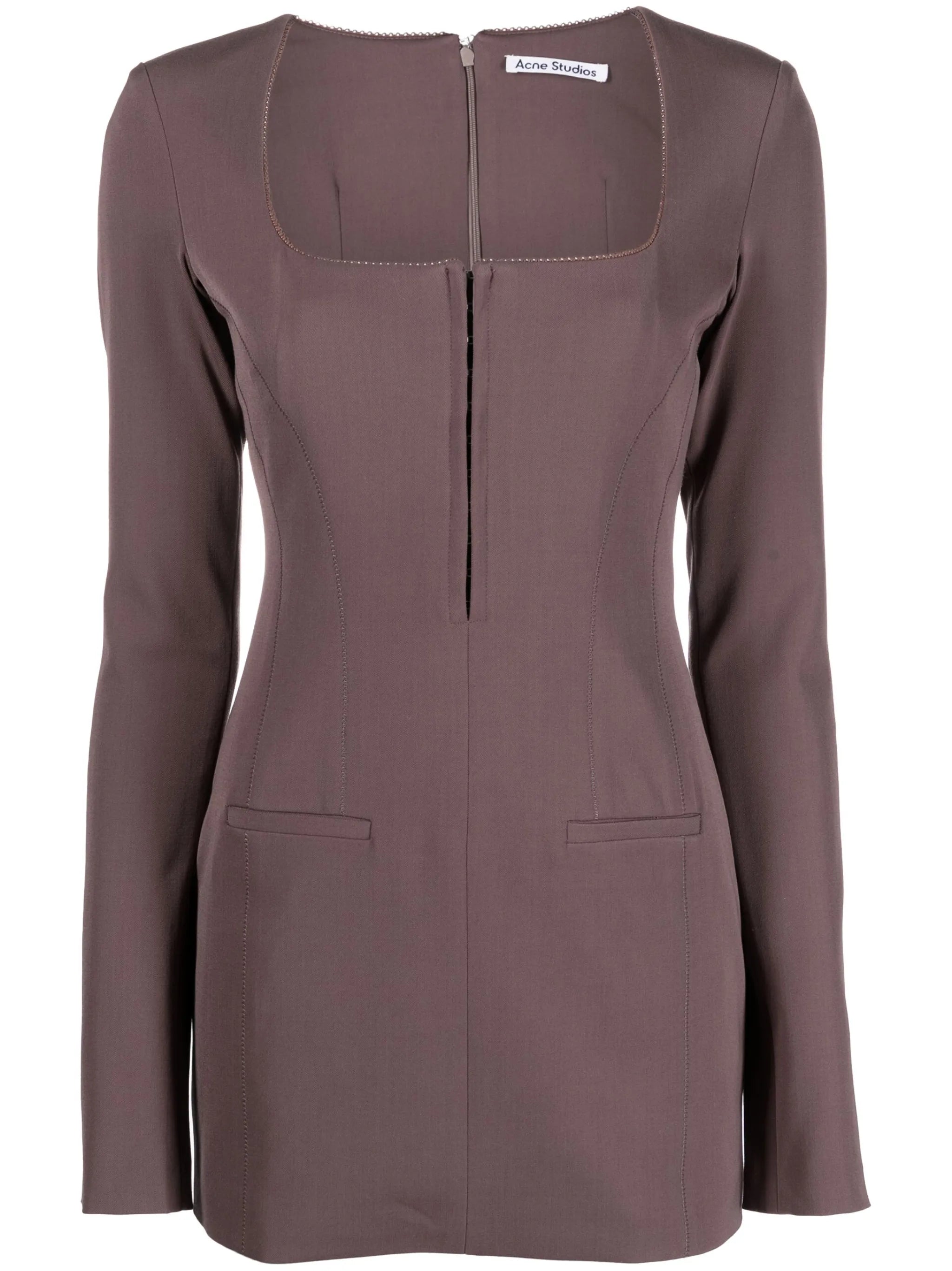 Dennika square-neck mini dress
