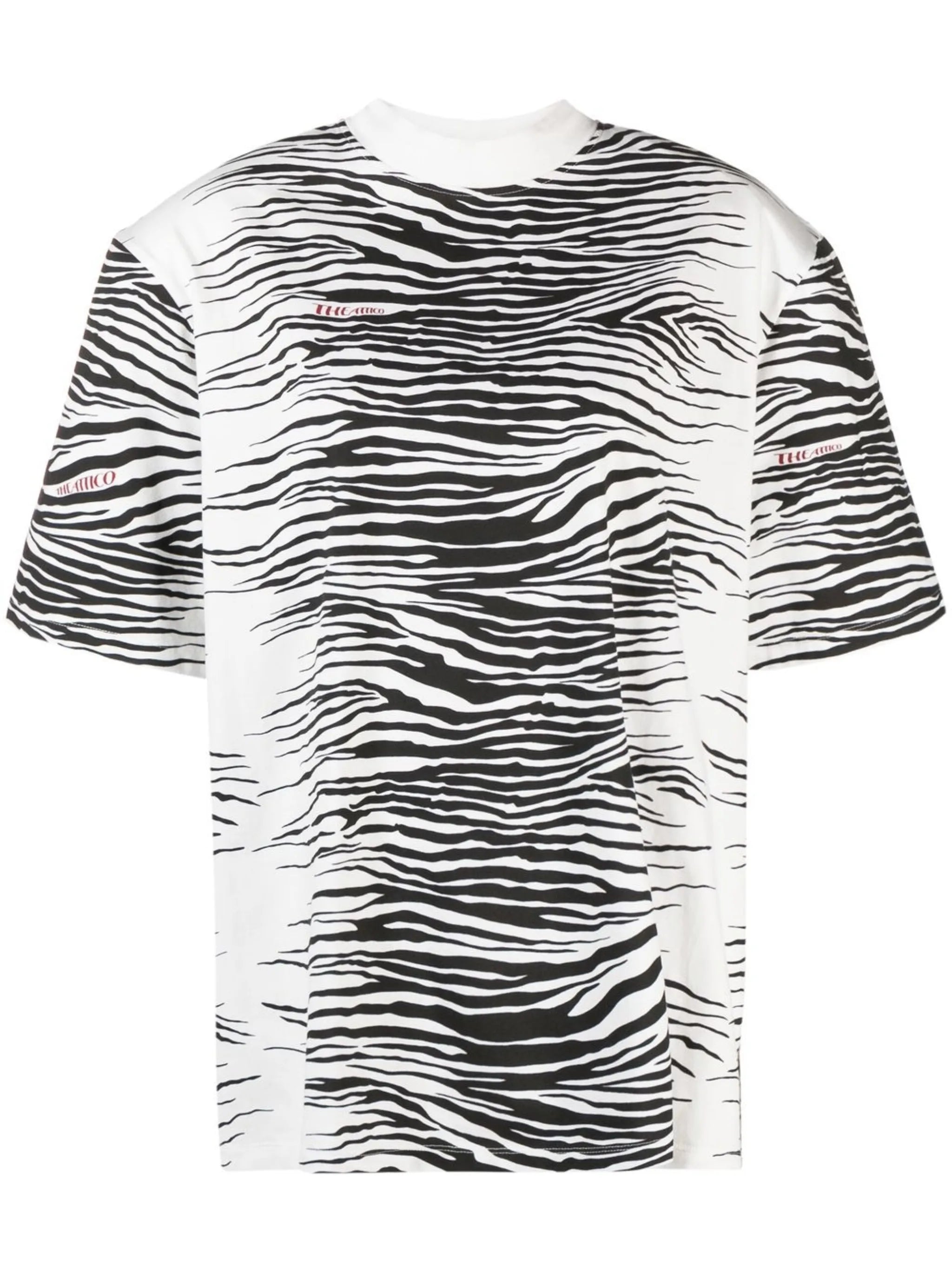 Kilie zebra-print cotton T-shirt