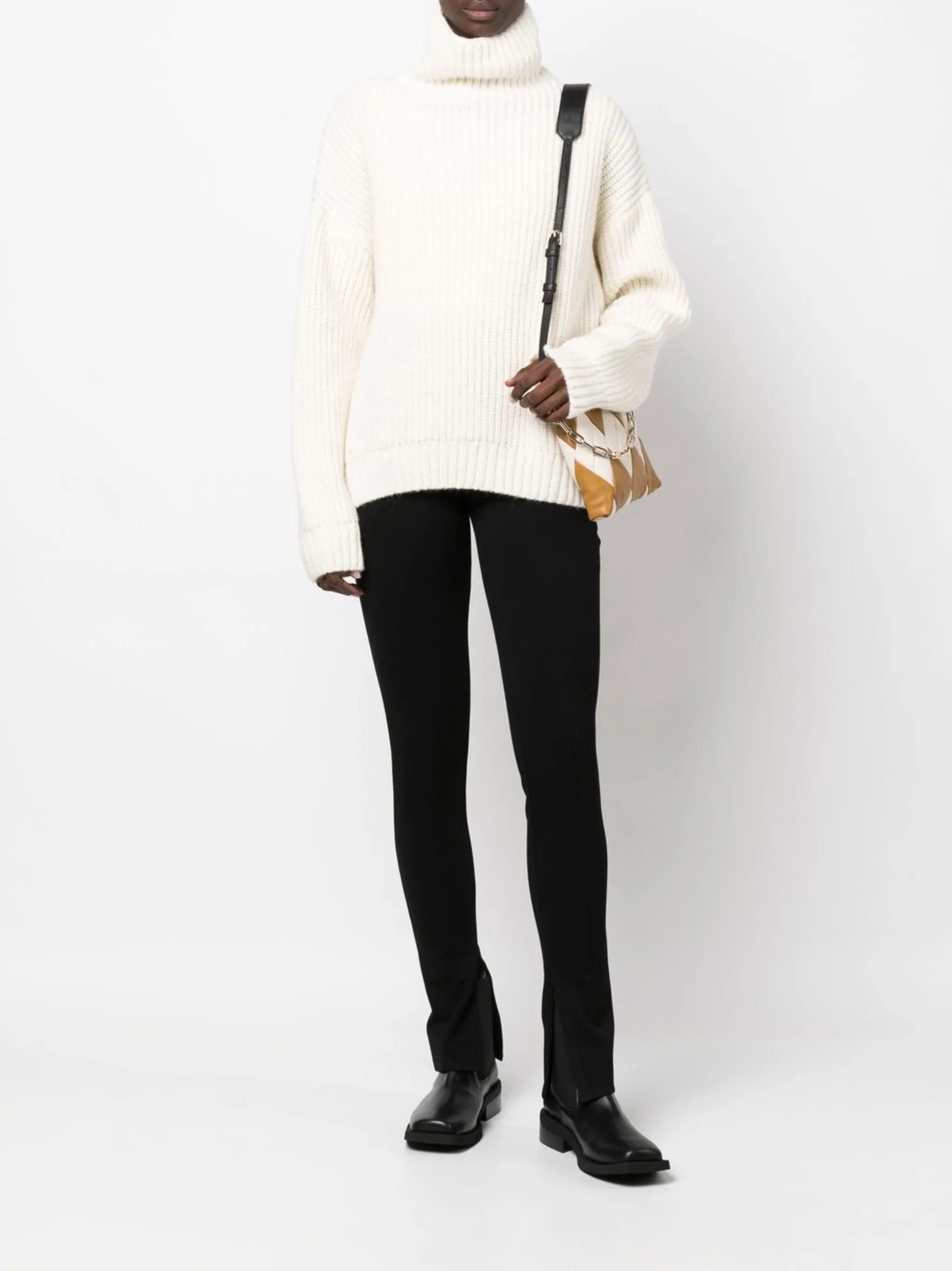 Sydney funnel-neck jumper