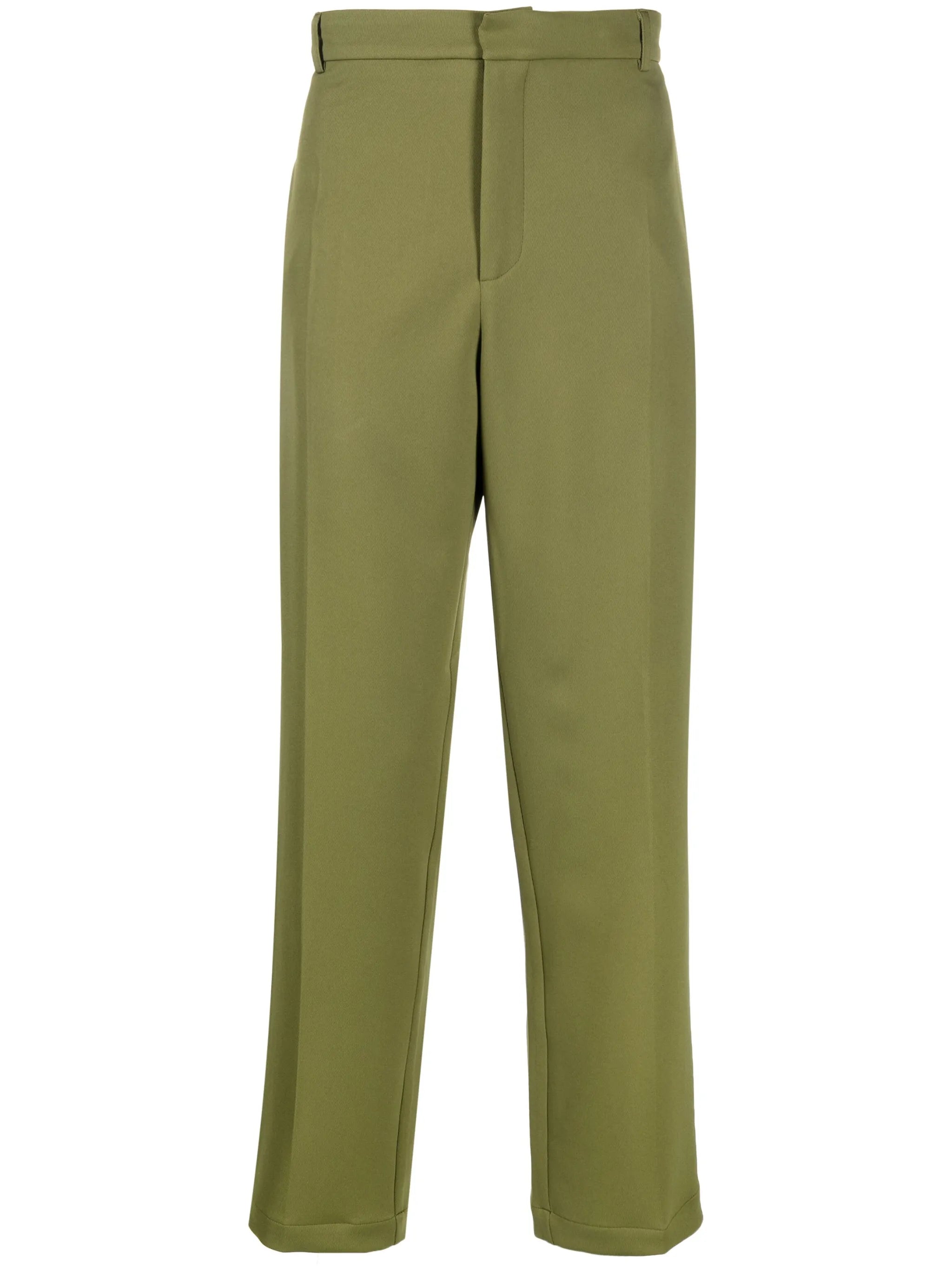 mid-rise tailored trousers