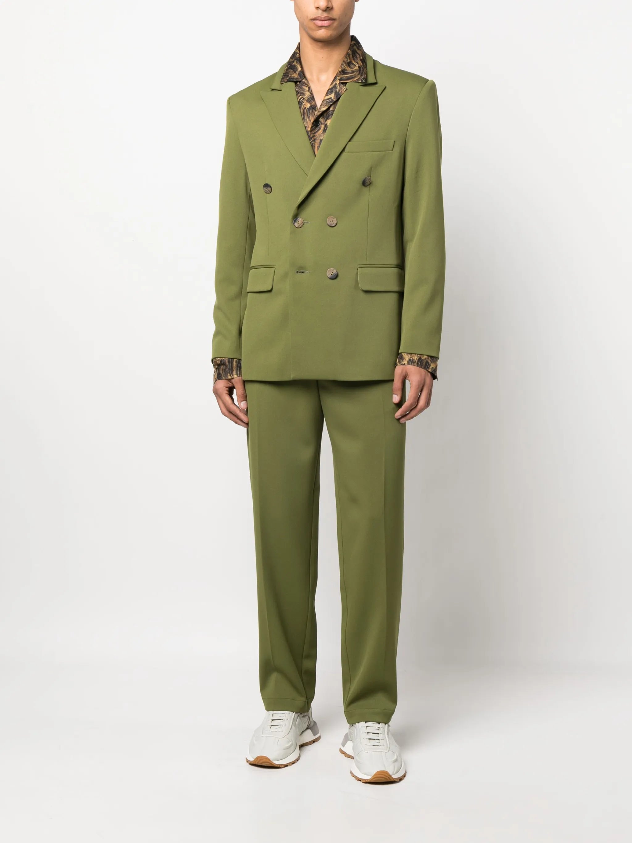mid-rise tailored trousers