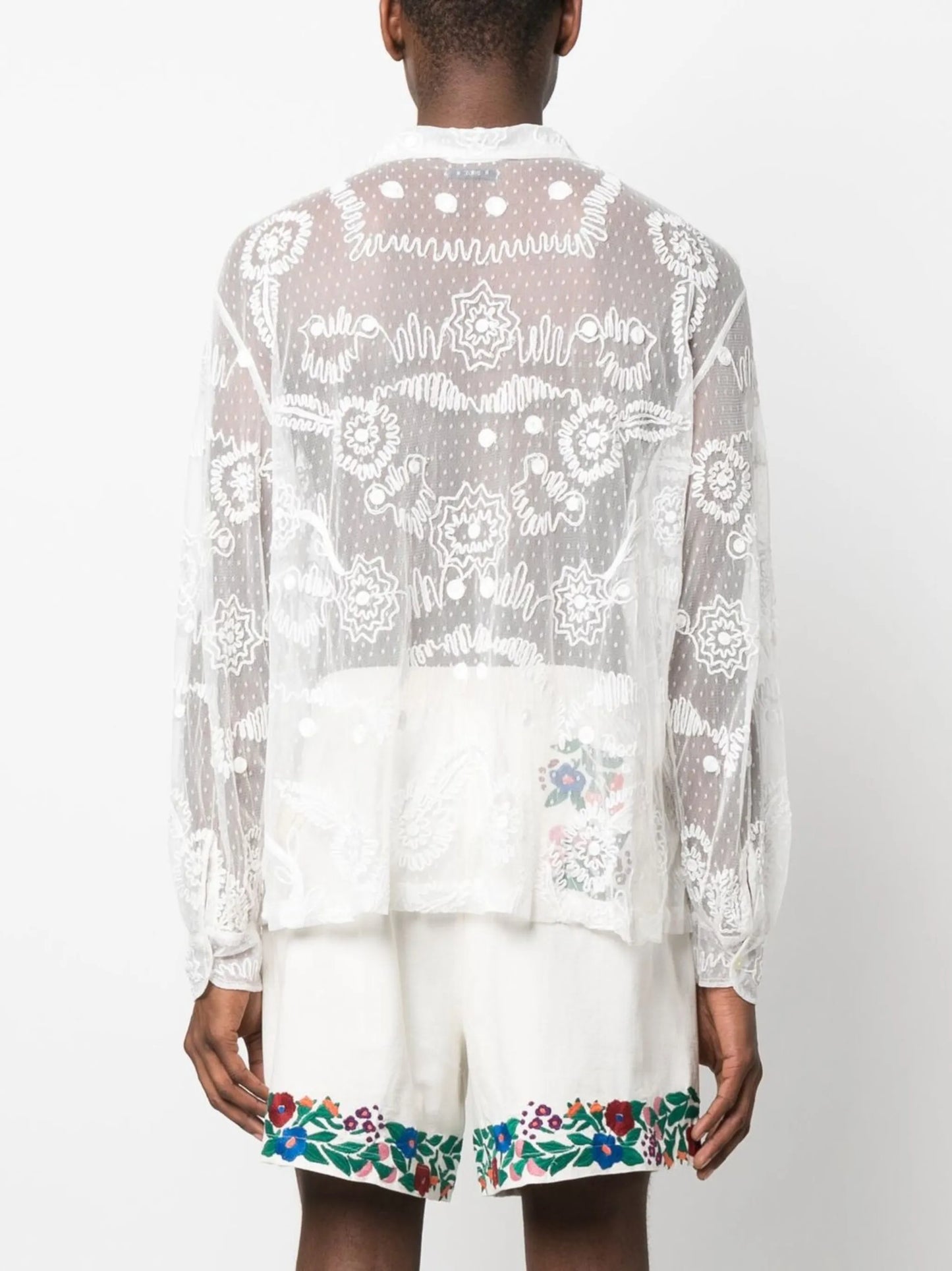 contour-ribbon pullover shirt