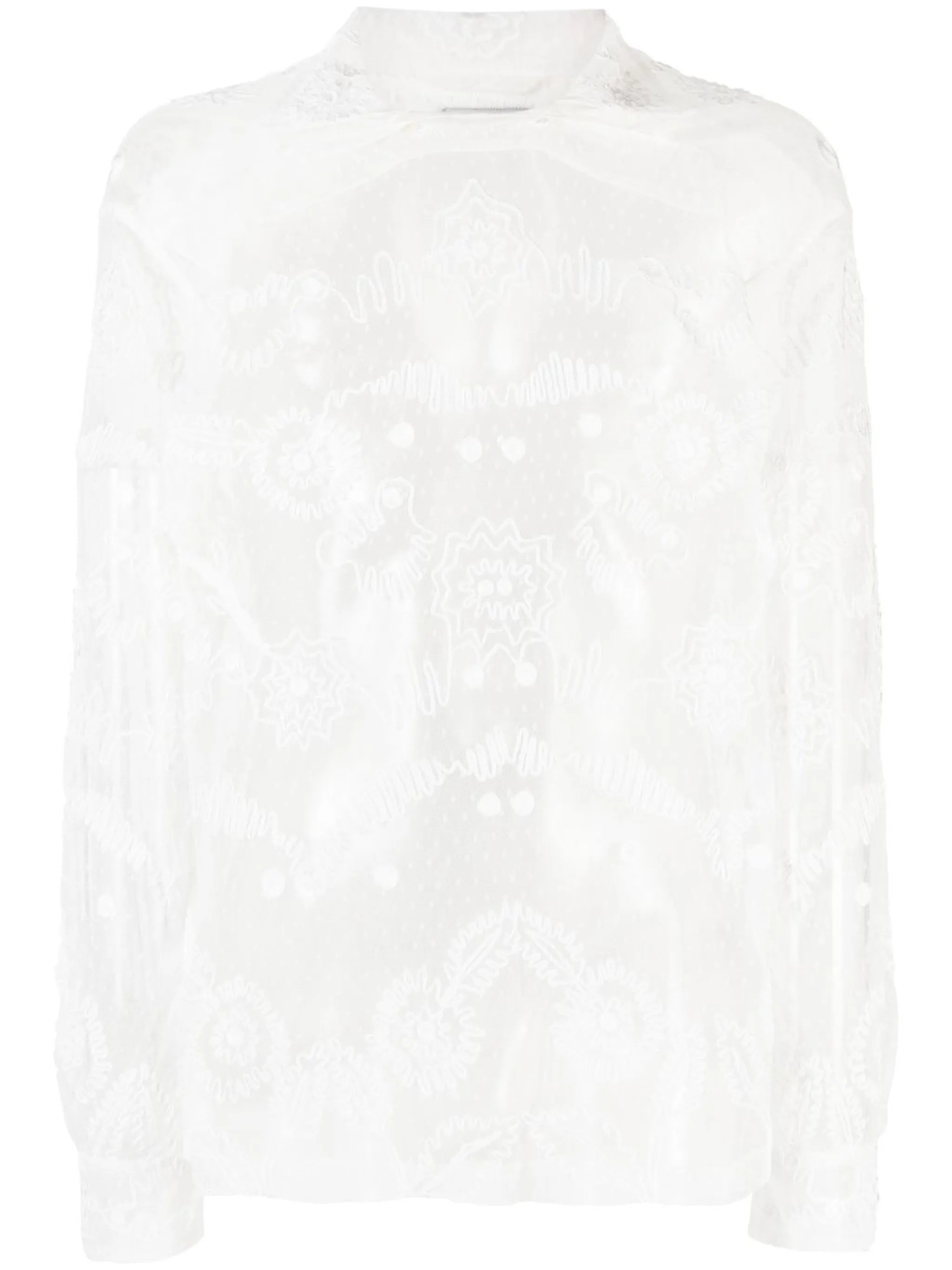 contour-ribbon pullover shirt