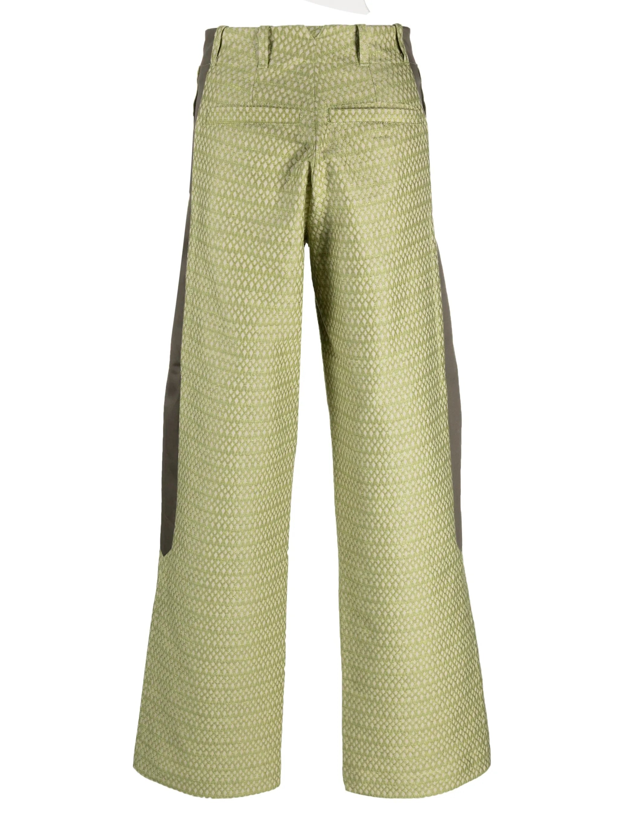 Tonkin contrast-panel trousers