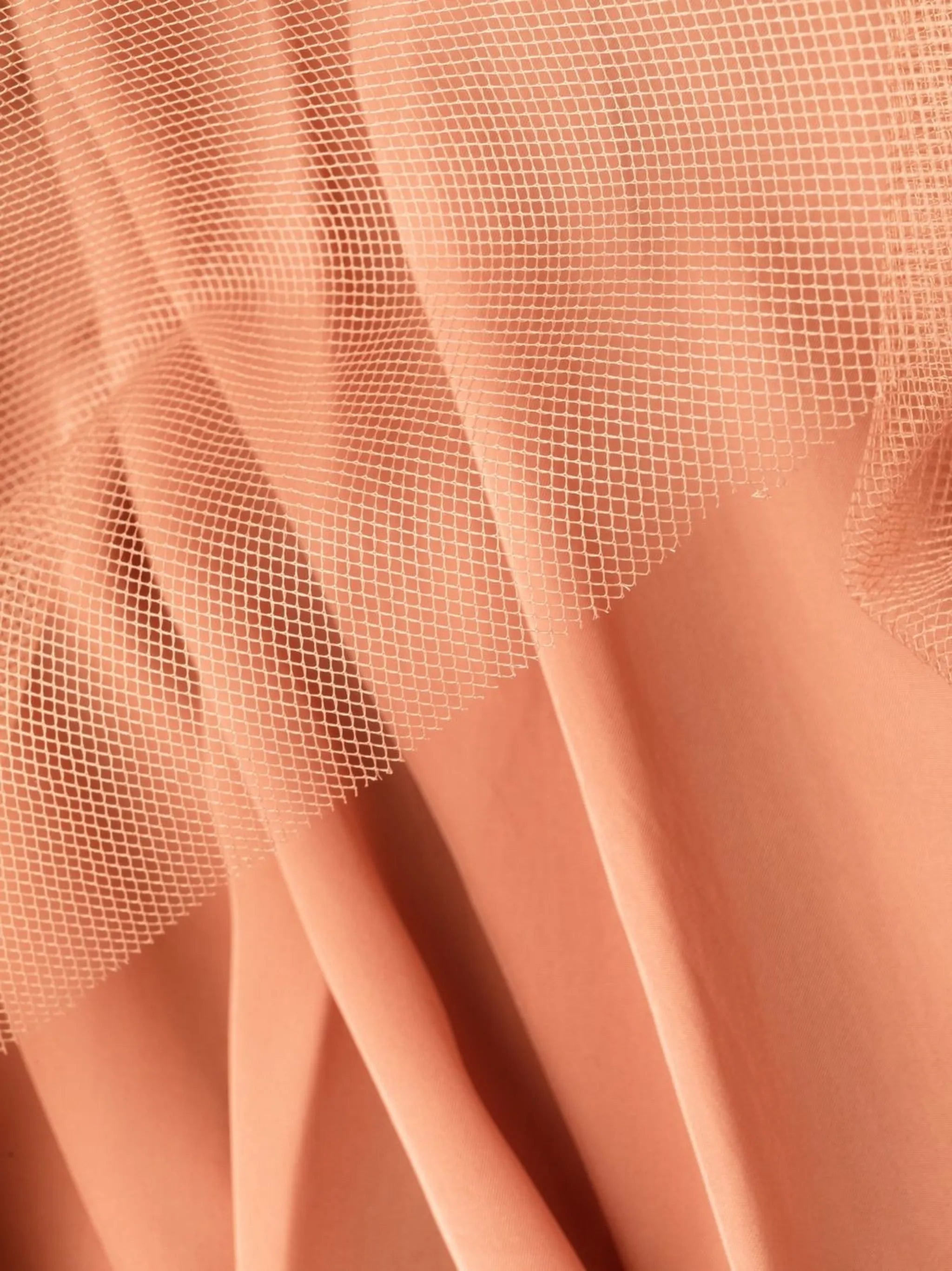 tulle-overlay midi dress