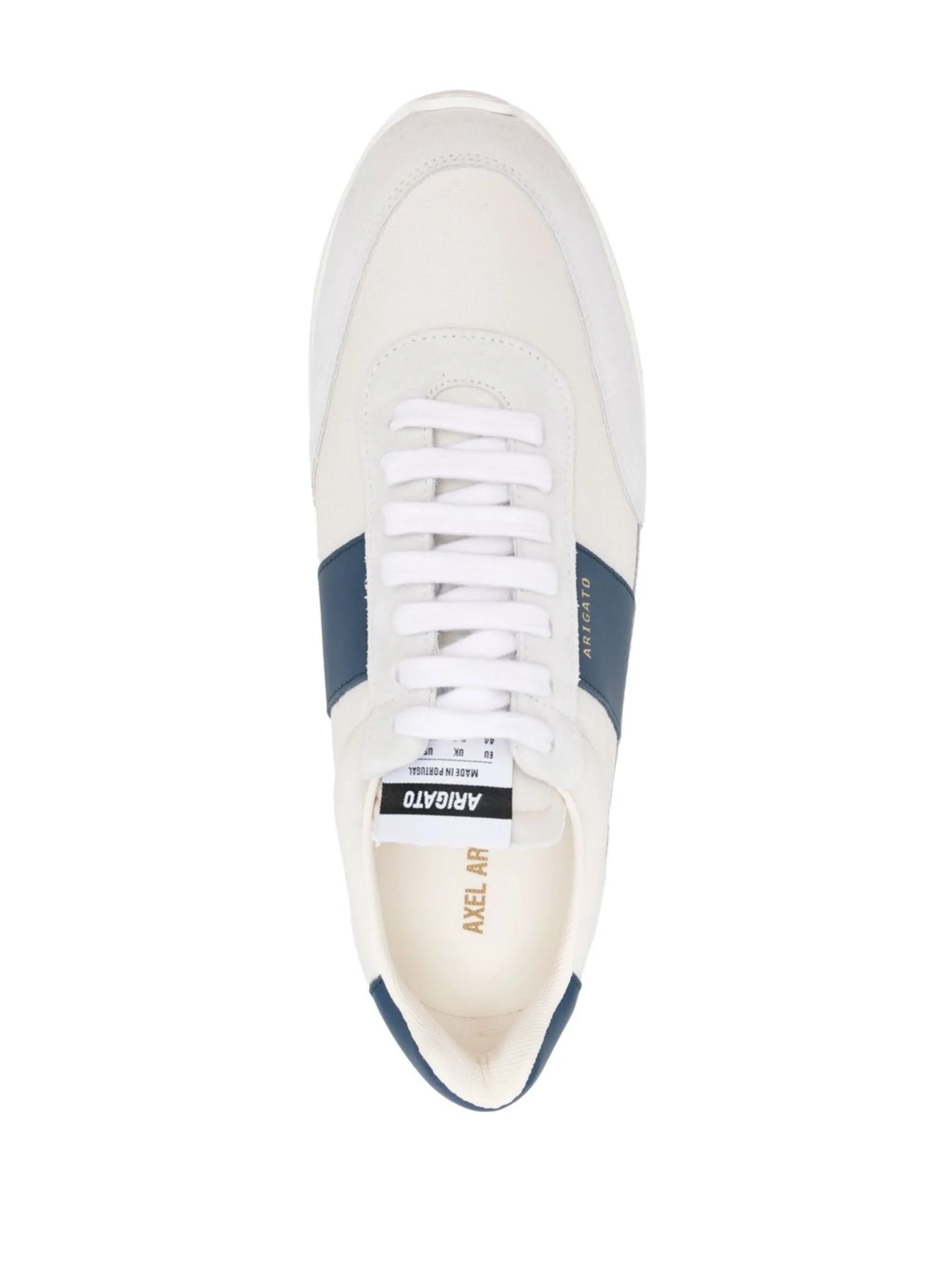 panelled lace-up sneakers
