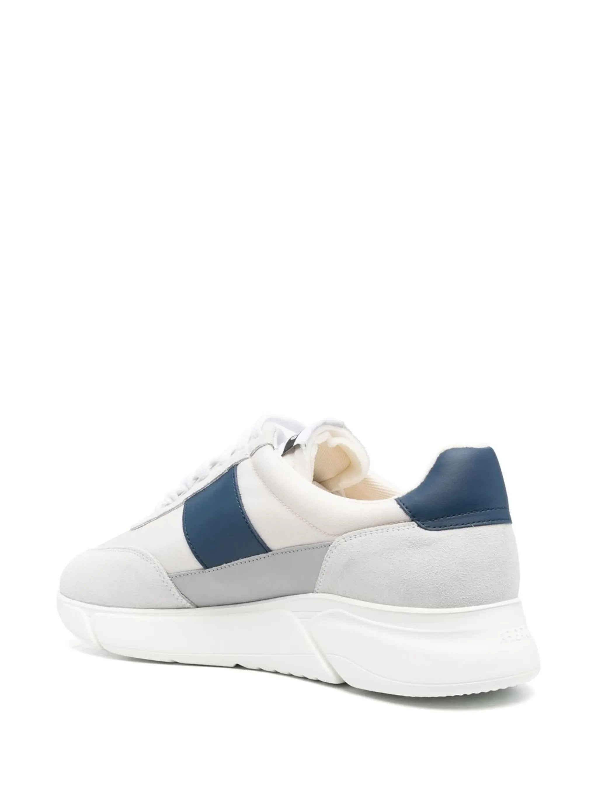panelled lace-up sneakers