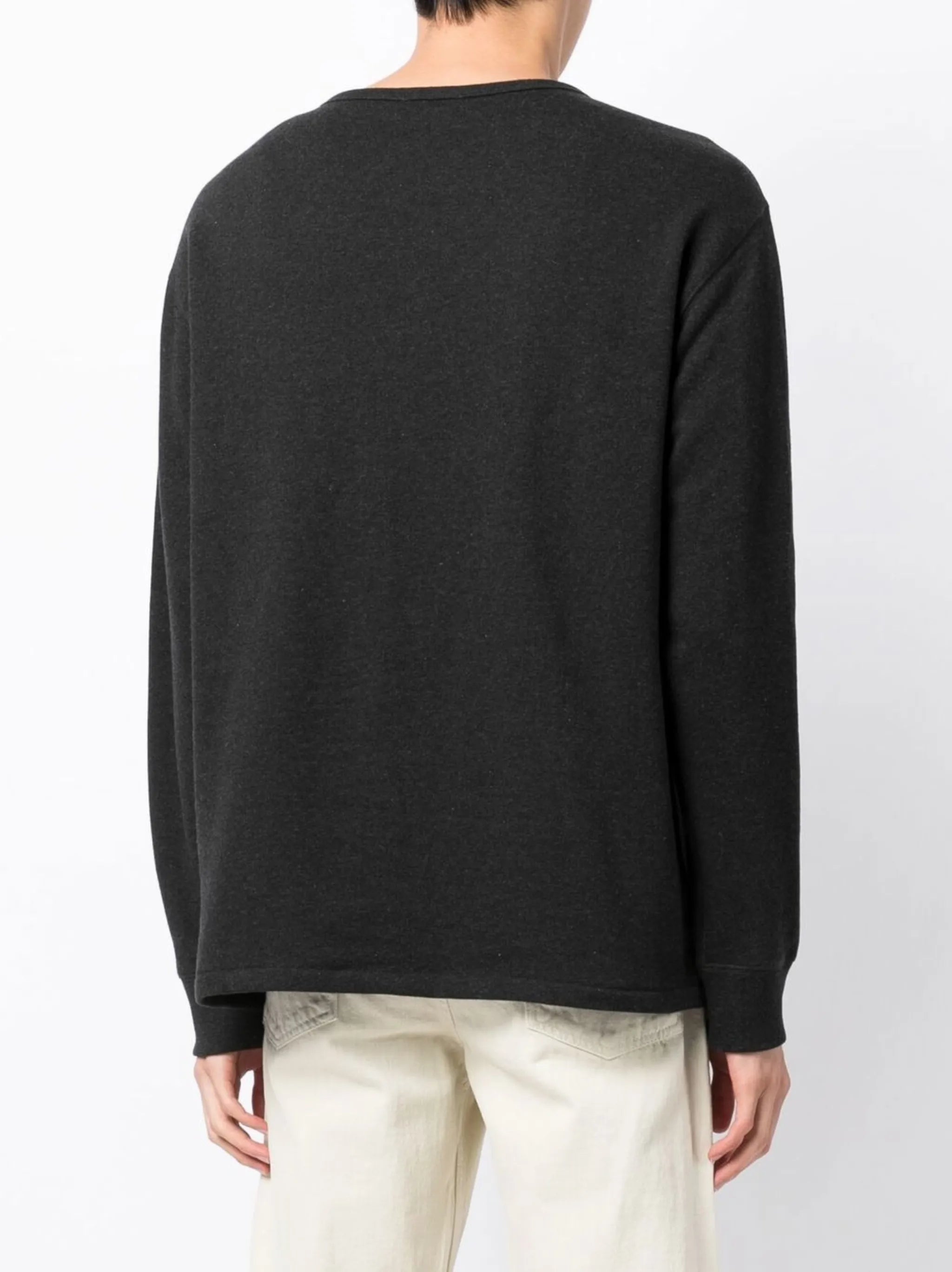 jersey-knit long-sleeved sweater