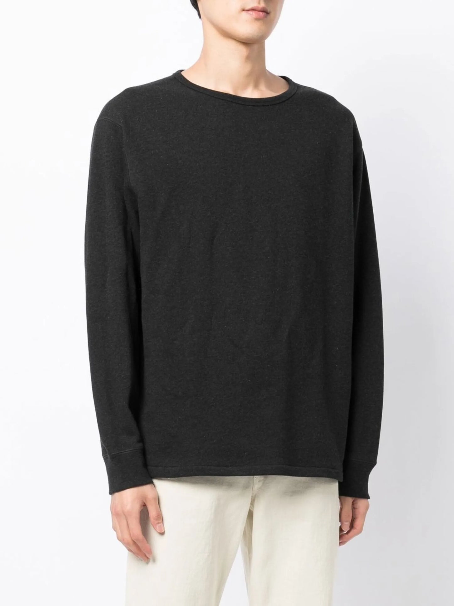 jersey-knit long-sleeved sweater