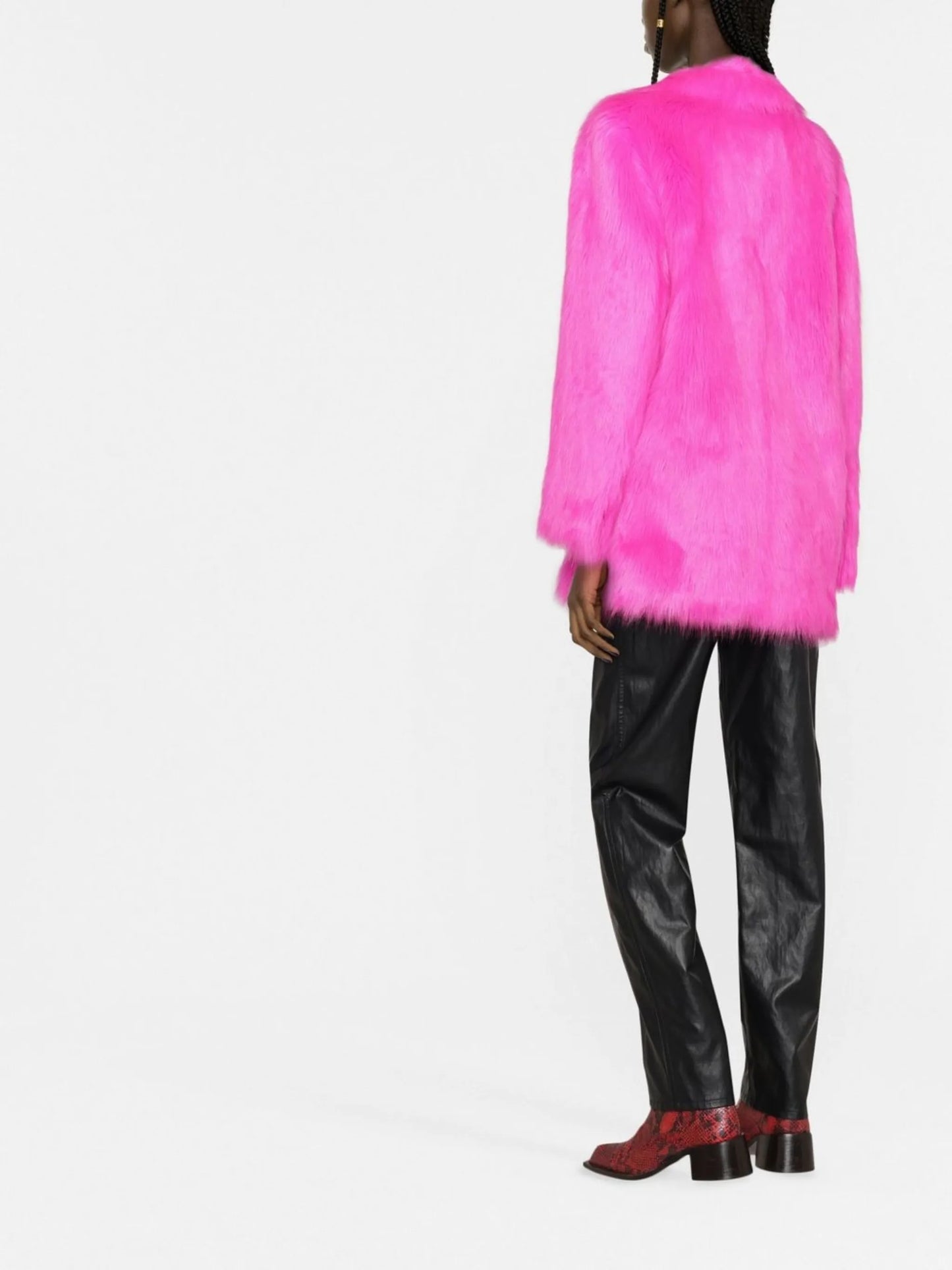 Carter faux-fur blazer